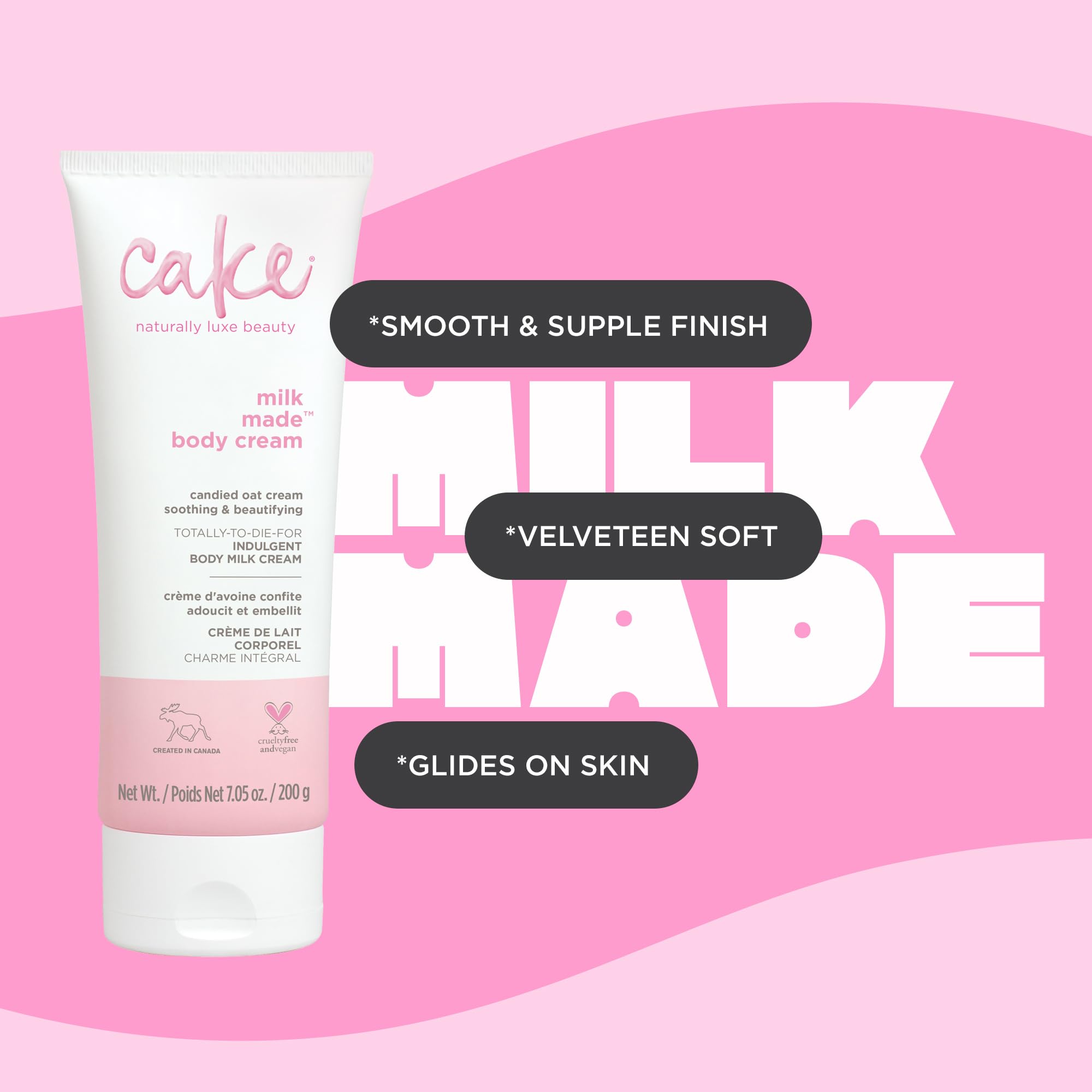 Cake Beauty Shea Butter Body Cream for Dry Skin, 7 Fl Oz, White - Indulgent Body Lotion, Model 002330