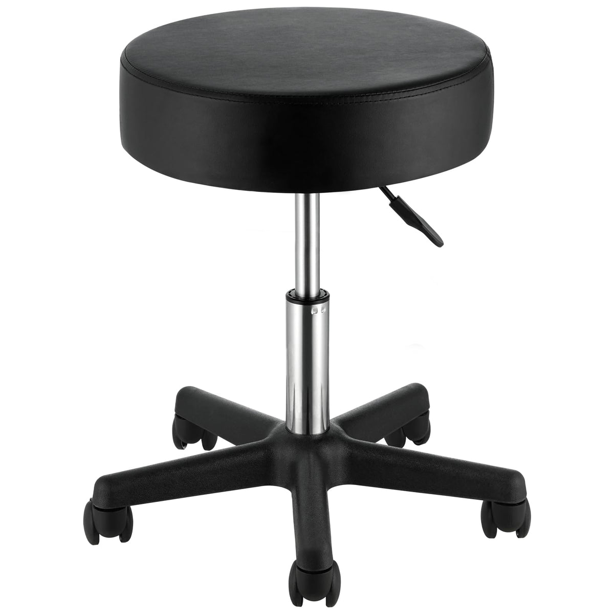 VEVOR Rolling Stools with Wheels, 400 LBS Weight Capacity Adjustable Height Stool with Ultra-Thick Seat Cushion, Swivel Stools C
