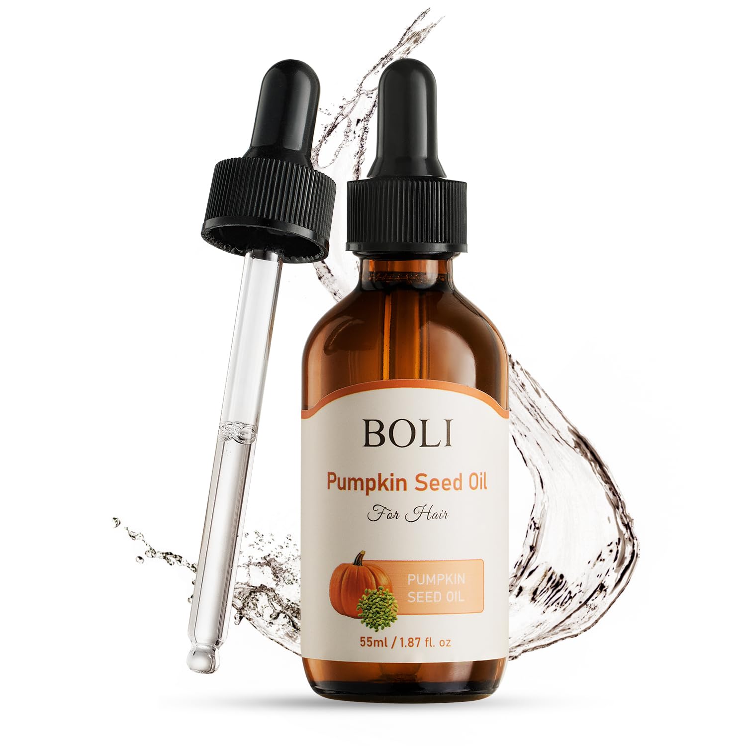 BOLI Pumpkin Seed Oil, for Dry Damaged Hair, 1.87 fl. oz