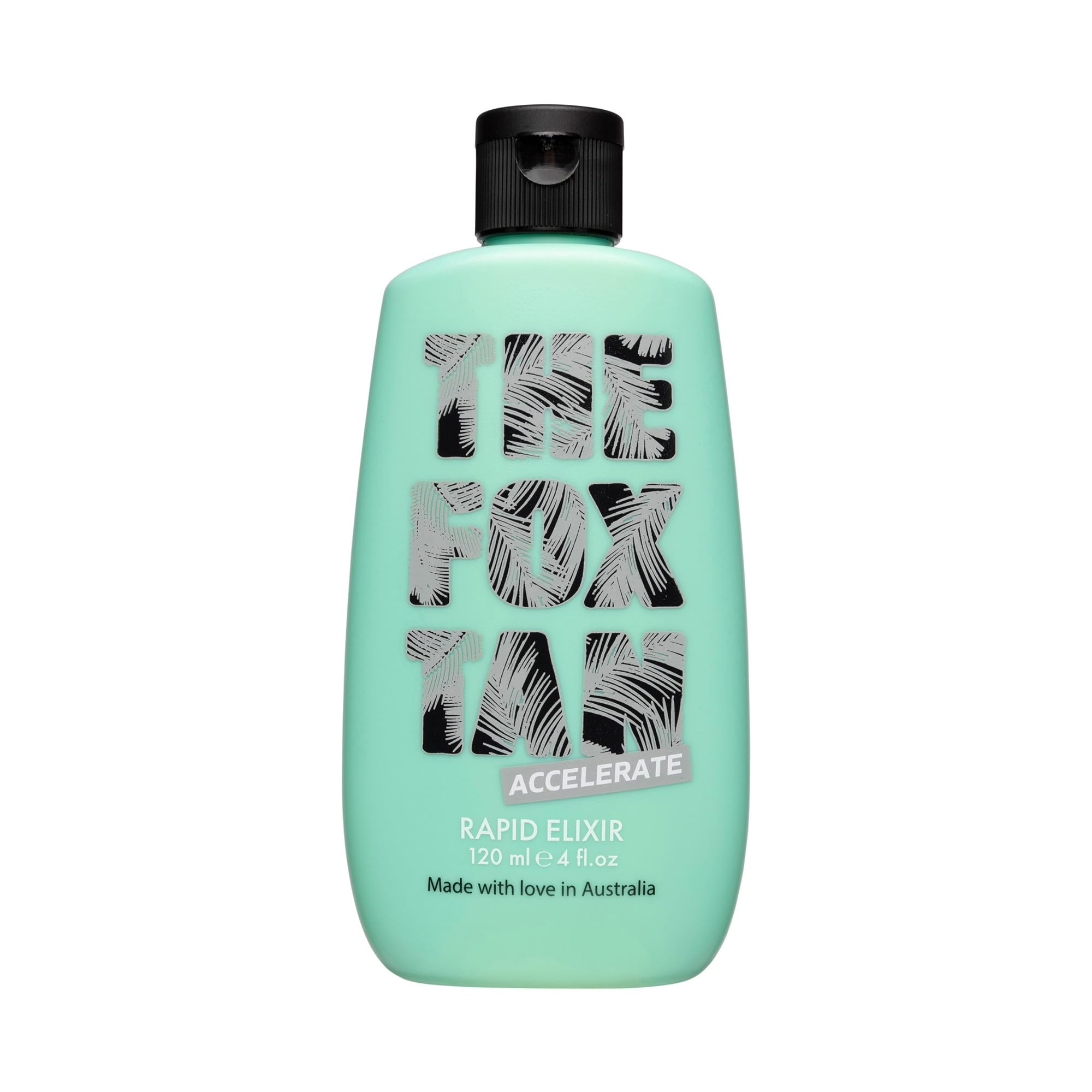 The Fox Tan Rapid Tanning Elixir 120ml/4 fl.oz  Natural Tanning Lotion & Accelerator  Dark, Flawless, Tan Skin  Streak-Free Tann