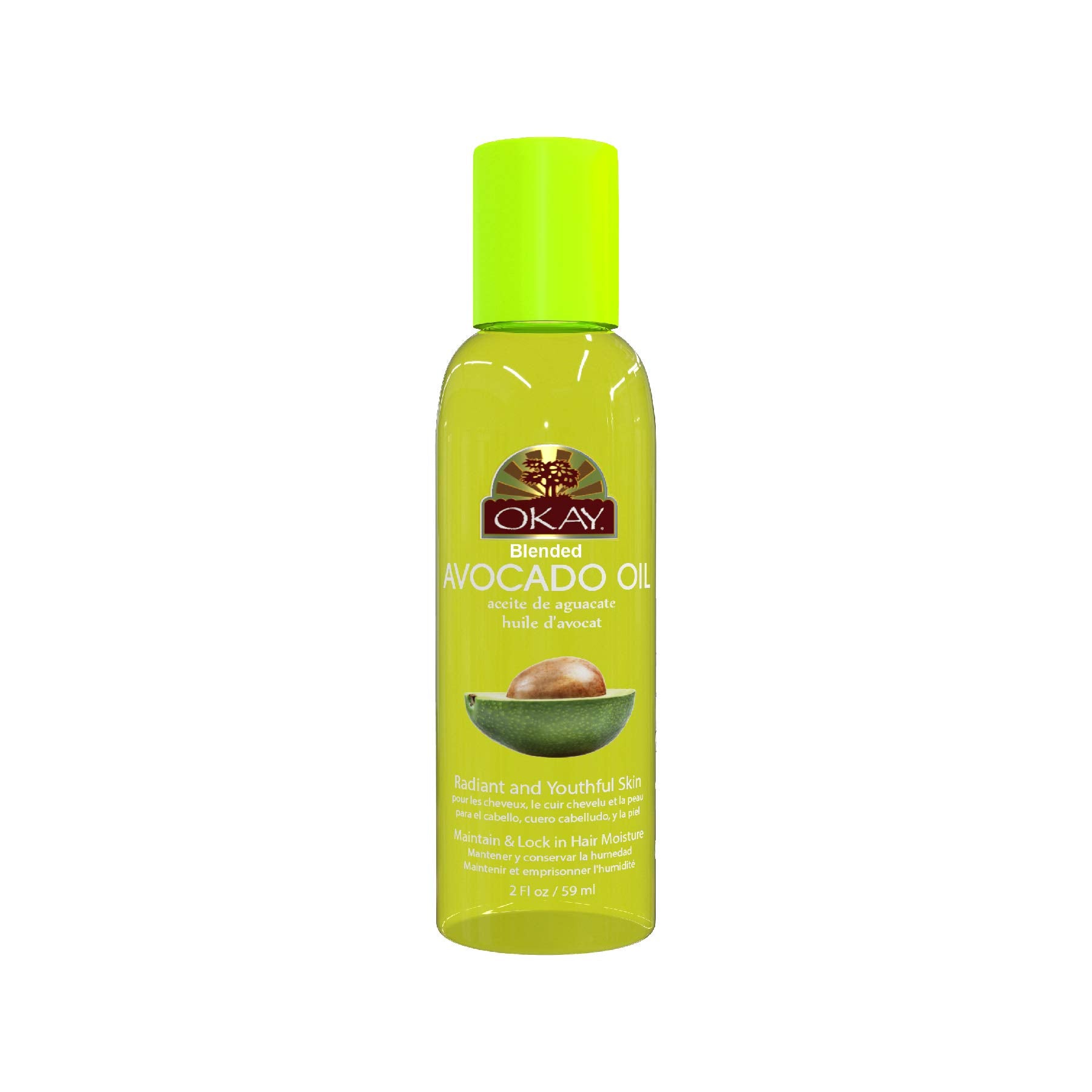 Okay Avocado Oil For Hair And Skin Paraben Free 2Oz / 59Ml