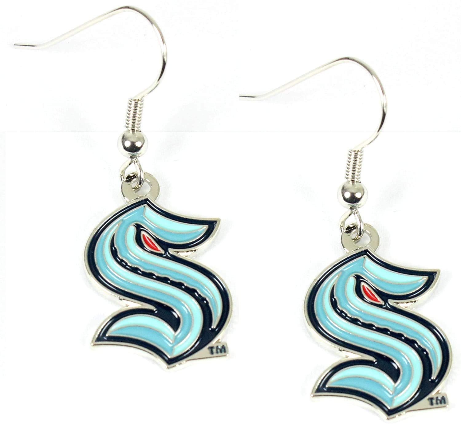 NHL Seattle Kraken NHL Seattle Kraken Logo Dangler Earrings, Team Color, One Size