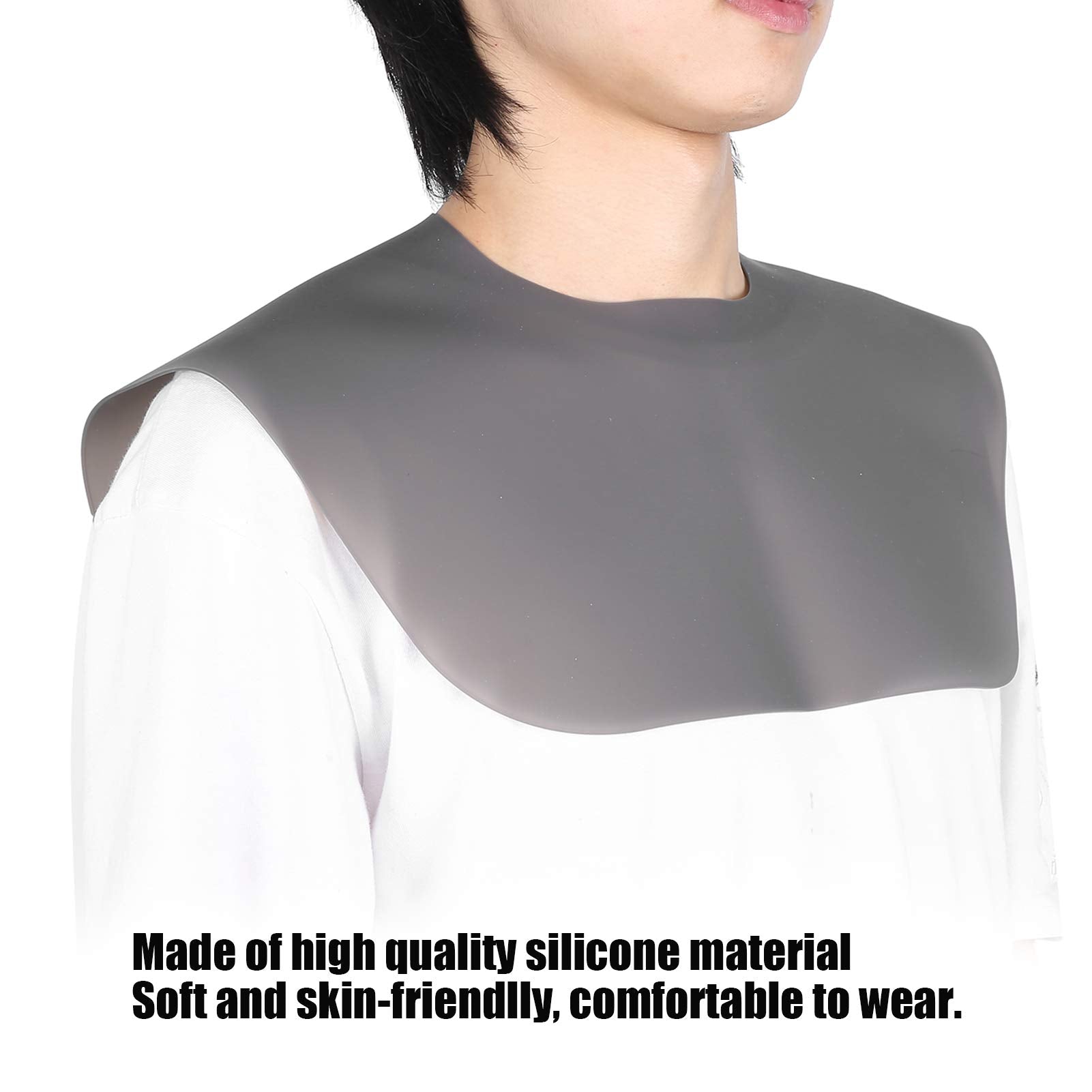 Professional Silicone Waterproof Hairdressing Shawl, Barber Shop Hair Cutting Dyeing Cape Non-Slip Neck Wrap For Hairdressing, H