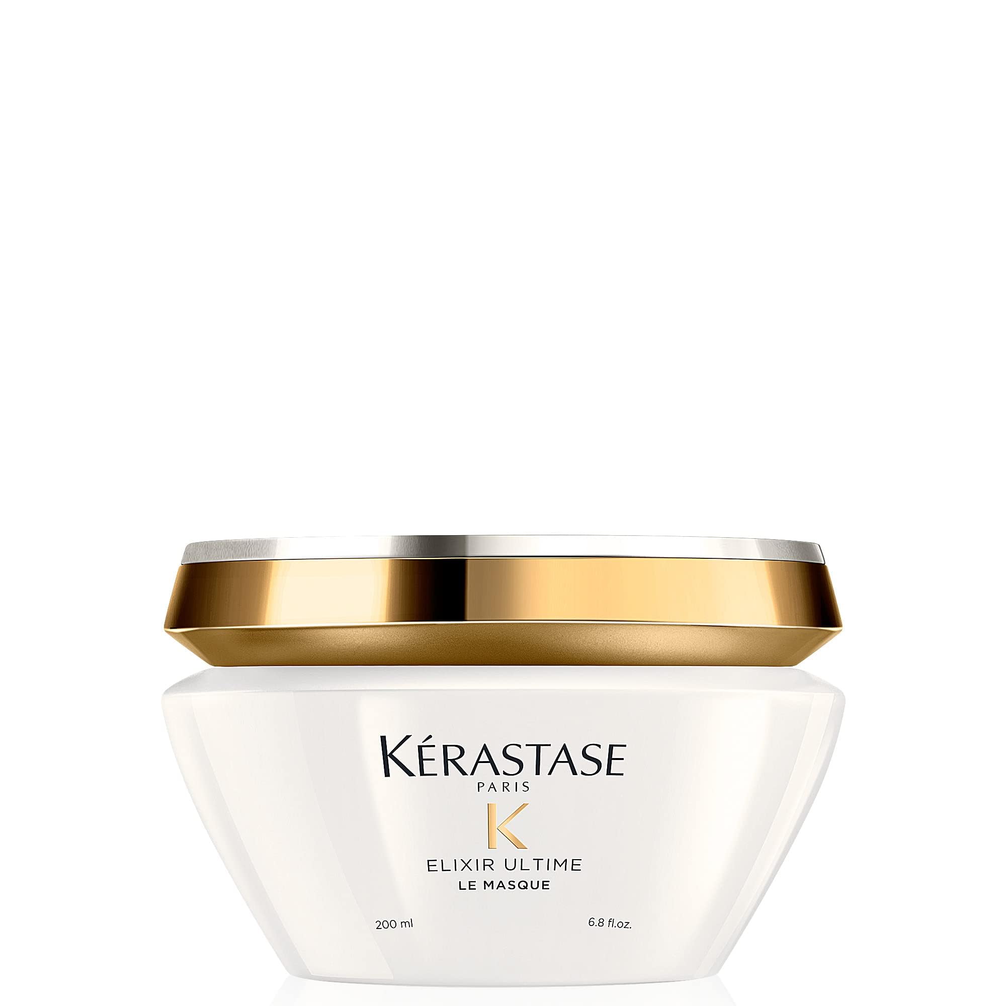 K  rastase Elixir Ultime, Oil-infused Lightweight Shine Conditioning Treatment, For Dull Hair, With Five Precious Oils, Masque E