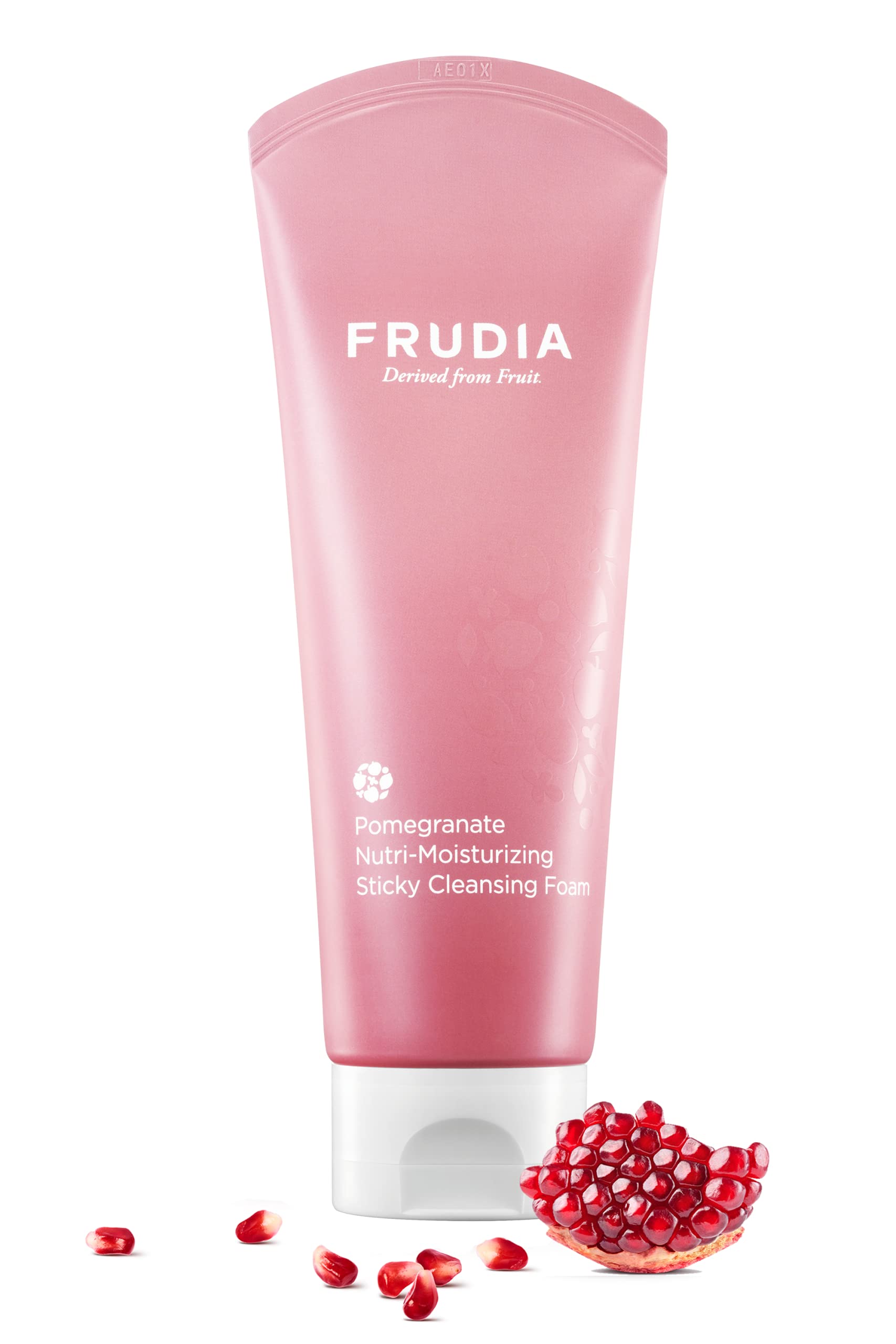 Frudia Welcos Pomegranate Nutri-Moisturizing Sticky Cleansing Foam | Korean Skin Care Face Cleanser For Firmness & Hydration | F