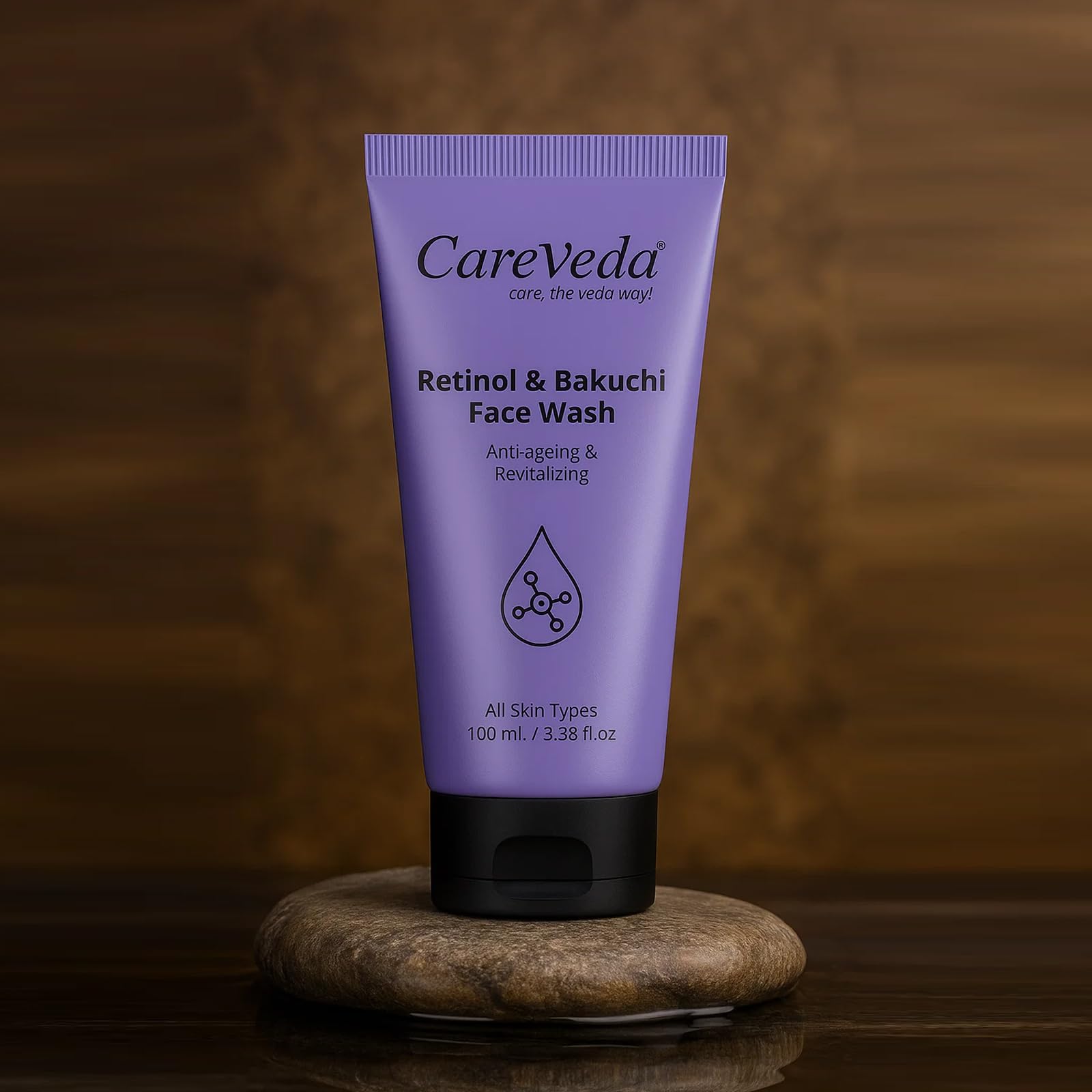 Careveda Retinol & Bakuchi Face Wash For Anti Ageing & Revitalizing Suitable For All Skin Type 100Gm
