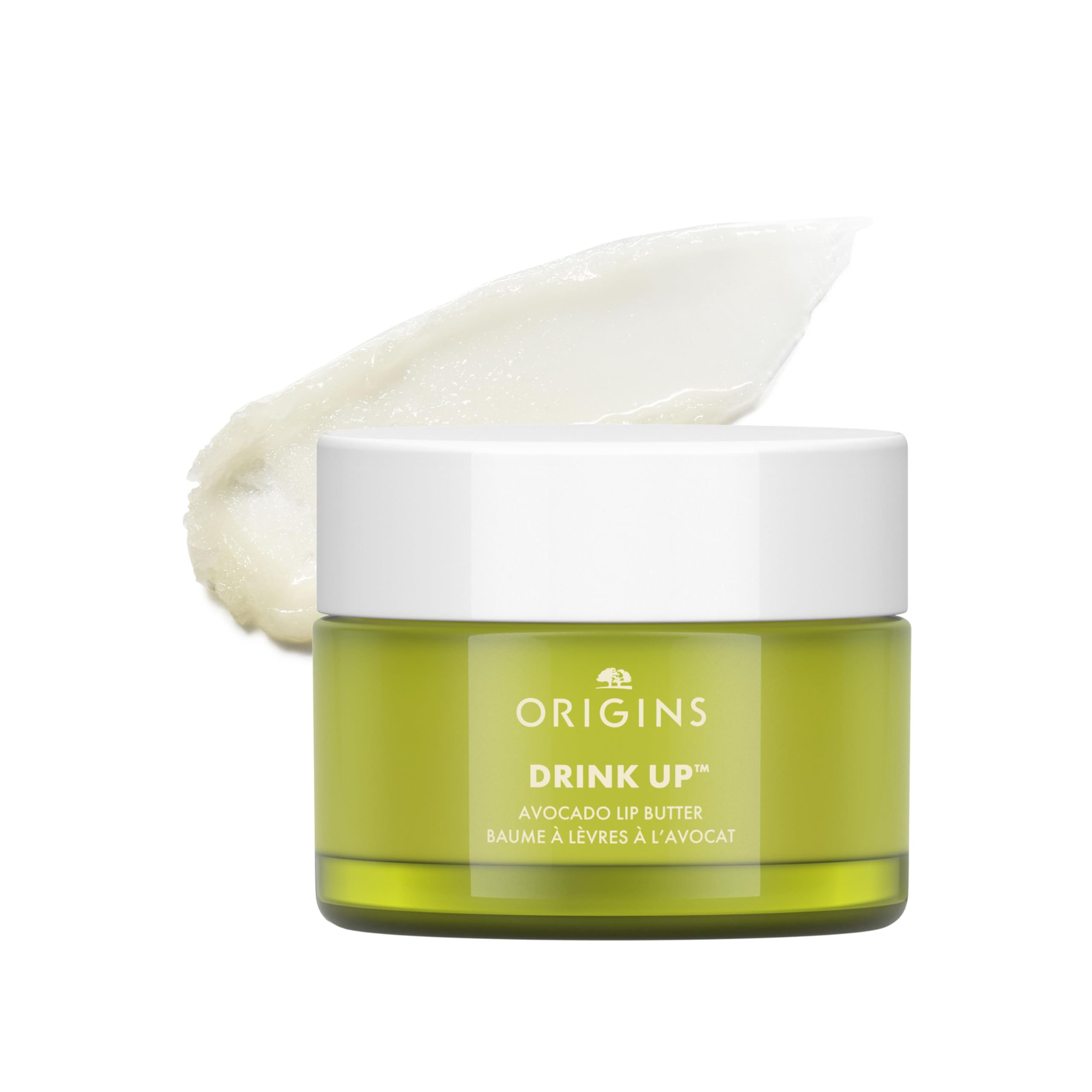 Origins Drink Up Avocado Lip Balm + Treatment | Plumps & Softens Lips | With Plant-Derived Oils & Butters, 0.5 Ounce