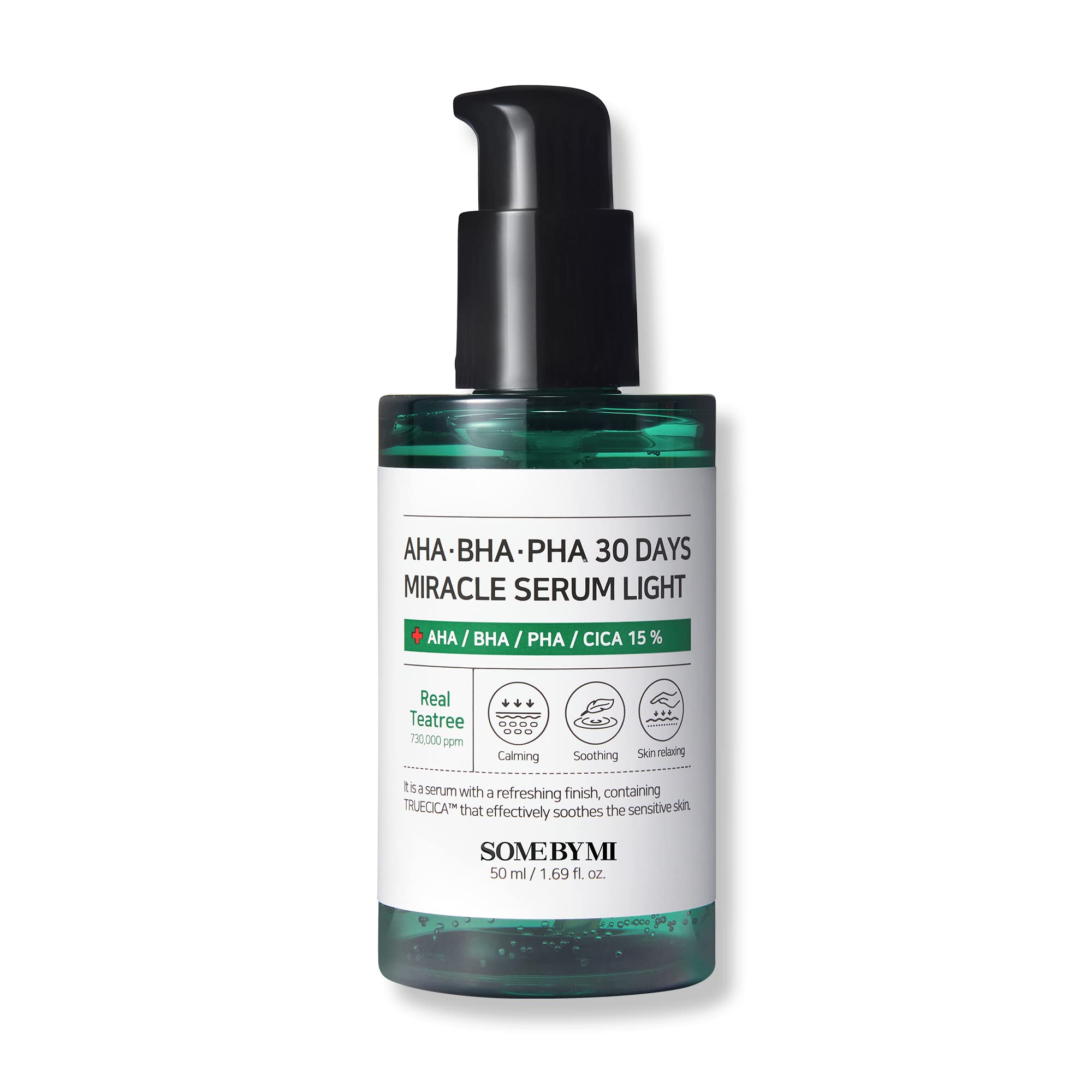 Some By Mi Aha Bha Pha 30 Days Miracle Serum Light - 1.69Oz, 50Ml - Daily Skin Prep Korean Serum For Removing Blackhead - Pore C