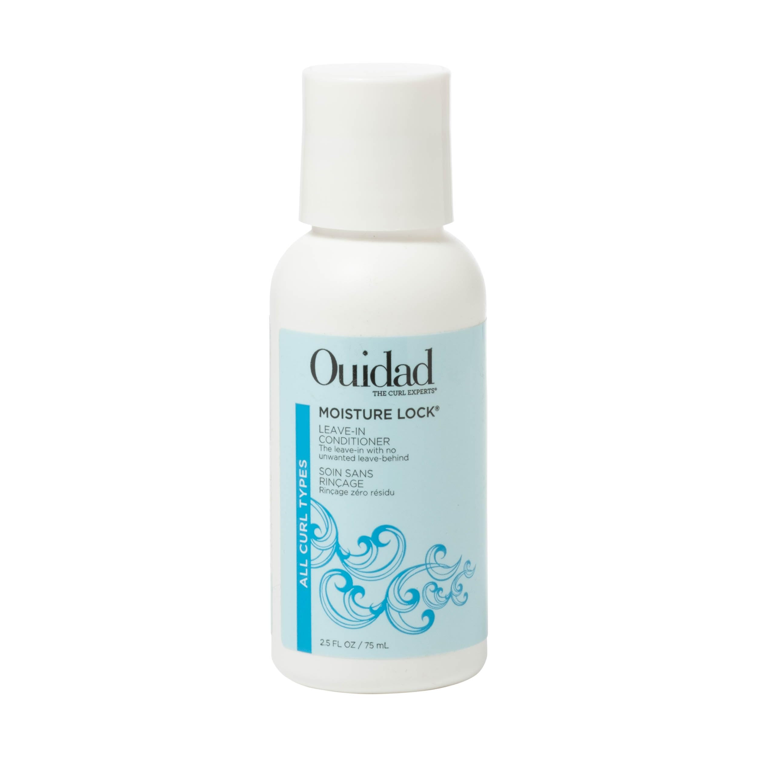 Ouidad Moisture Lock Leave In Conditioner for Curly Hair - 2.5 fl oz, Hydrating Curl Conditioner & Hair Detangler 2-in-1 Moistur