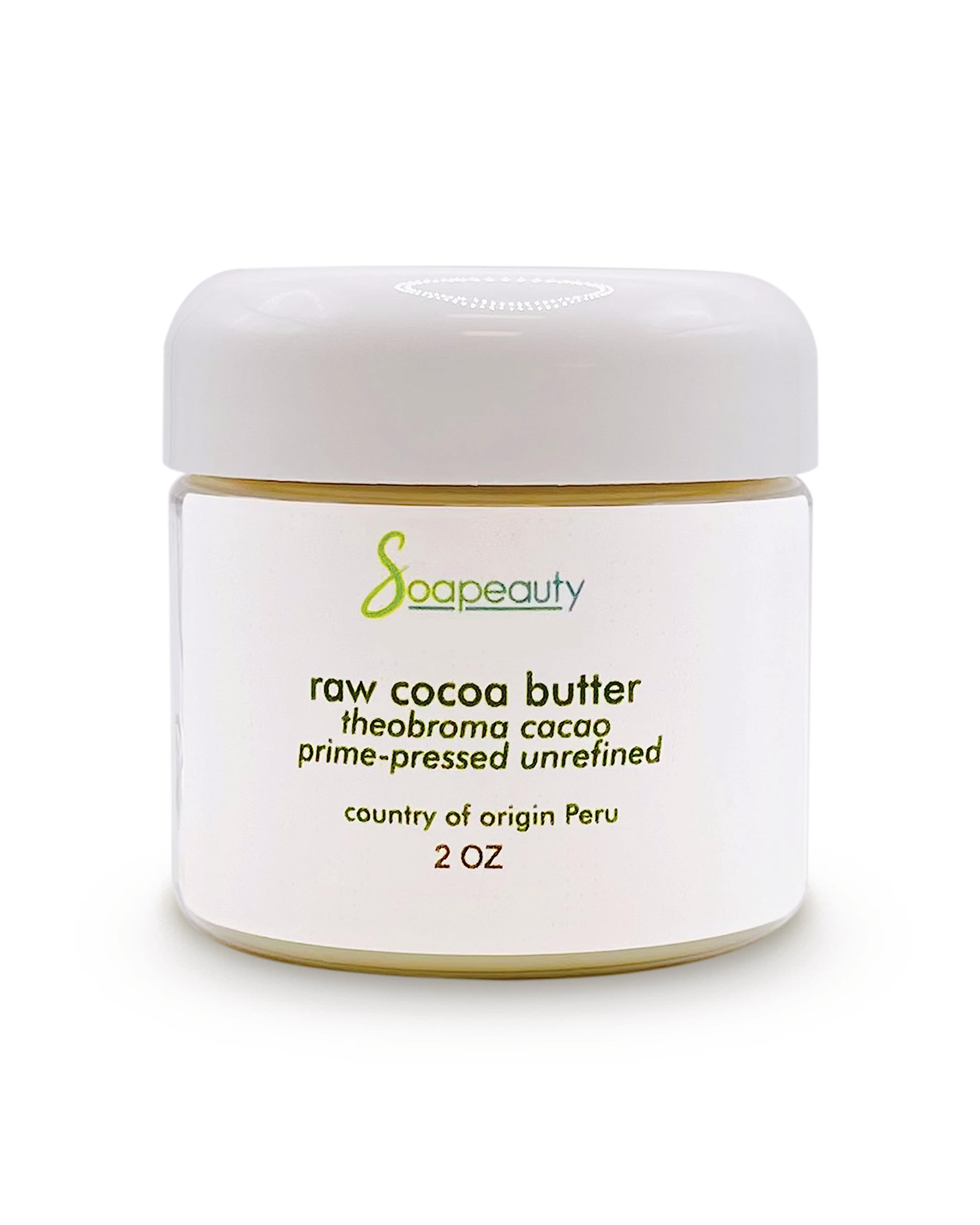 Soapeauty Cocoa Butter Raw Unrefined Non-Deodorized | 100% Pure Natural | Body, Hair & DIY Recipes, Lip Balms, Lotions, Creams, 