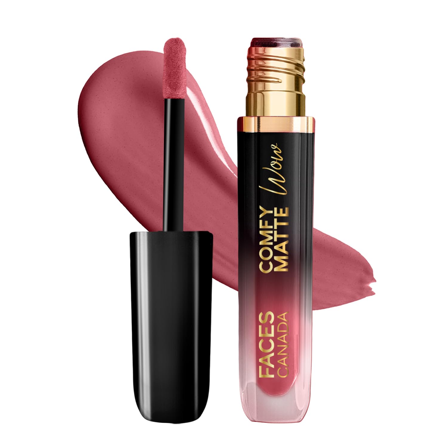Faces Canada Comfy Matte Wow Liquid Lipstick - Magnetic 11 (Pink) 3.8Ml | One Swipe Application | Highly Pigmented | Comfortable