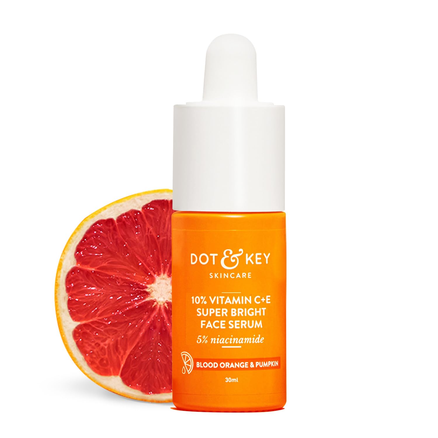 Dot & Key 10% Vitamin C + E Serum With 5% Niacinamide,For Glowing Skin,Fades Dark Spots & Hyperpigmentation,Infused With Blood O