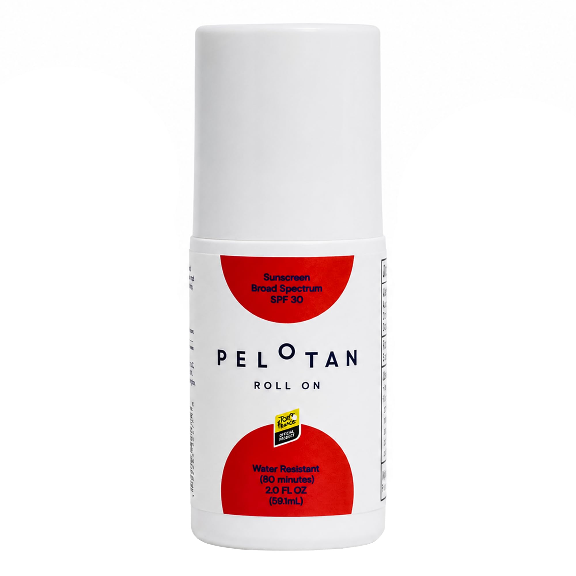 Pelotan Roll On Sunscreen SPF 30 Tour de France Edition, 2 Oz, Face Sunscreen for Active Lifestyles, Lightweight Sunscreen Rolle