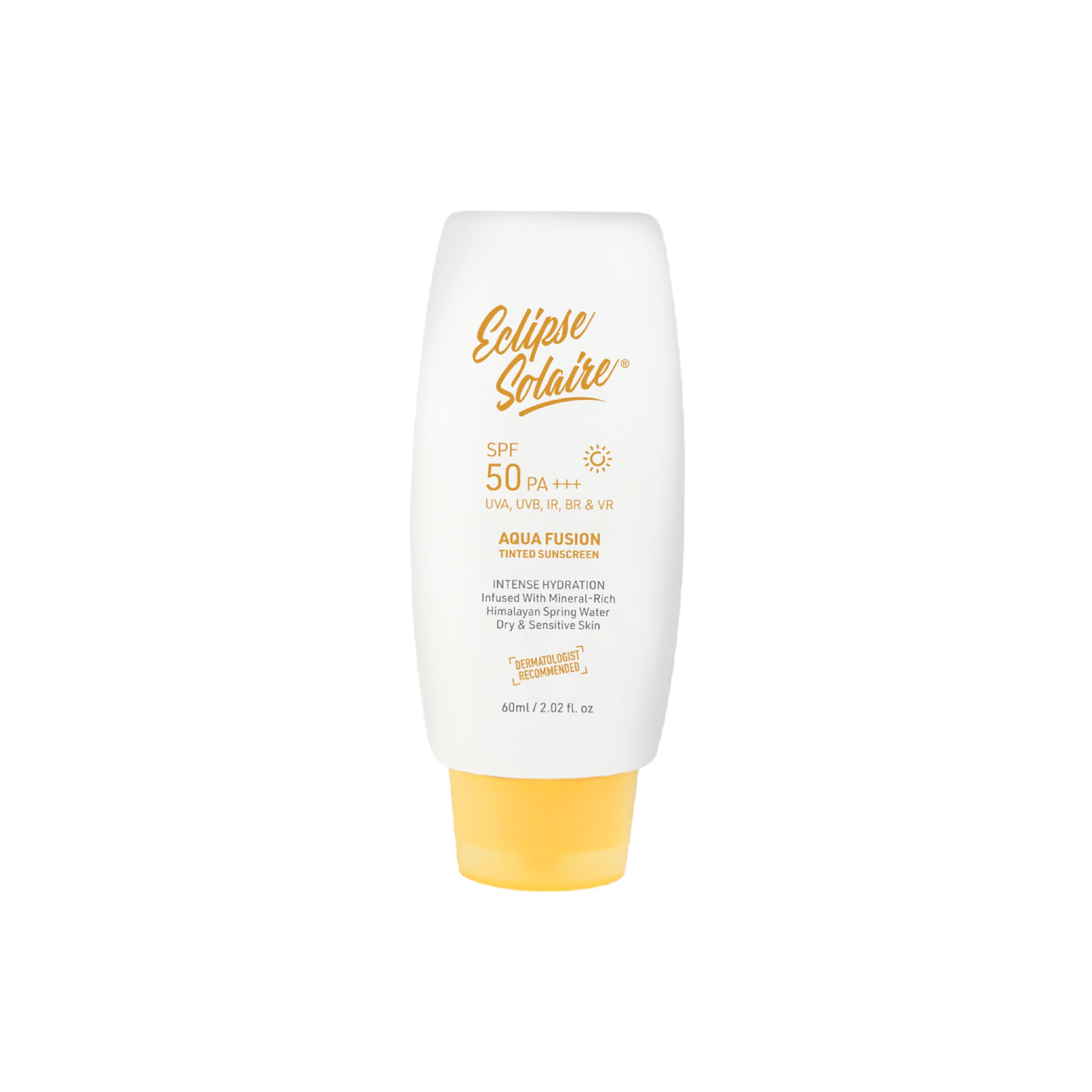Eclipse Solaire Aqua Fusion Sunscreen Spf50 | 5X Protection With Spf 50 Pa+++ | Infused With Himalayan Spring Water | NonGreasy