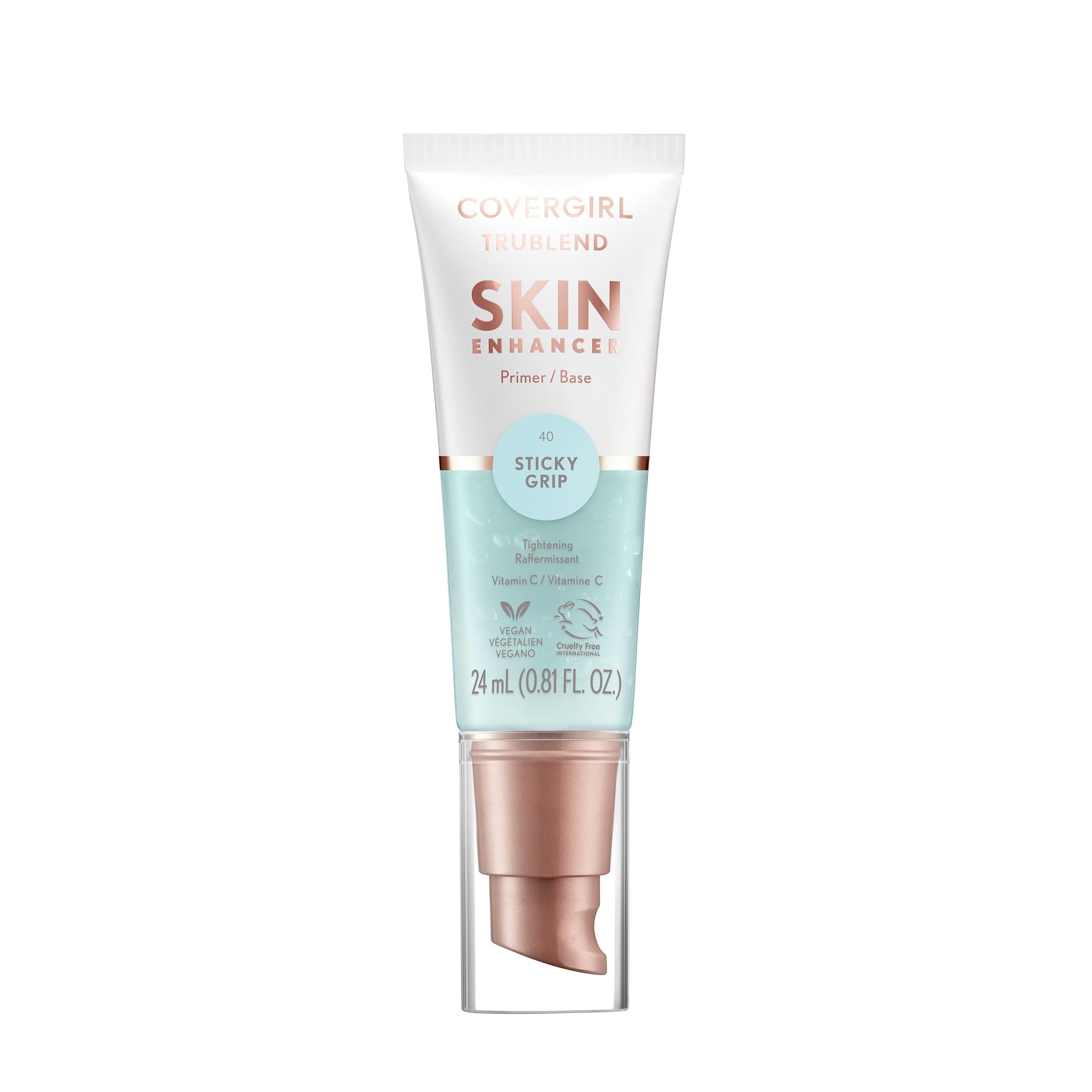 CoverGirl TruBlend Skin Enhancer, Sticky Grip, Primer, Plumps Dry Skin, Blurs Pores, Hydrating, Brightening, Lasts All Day, 0.81