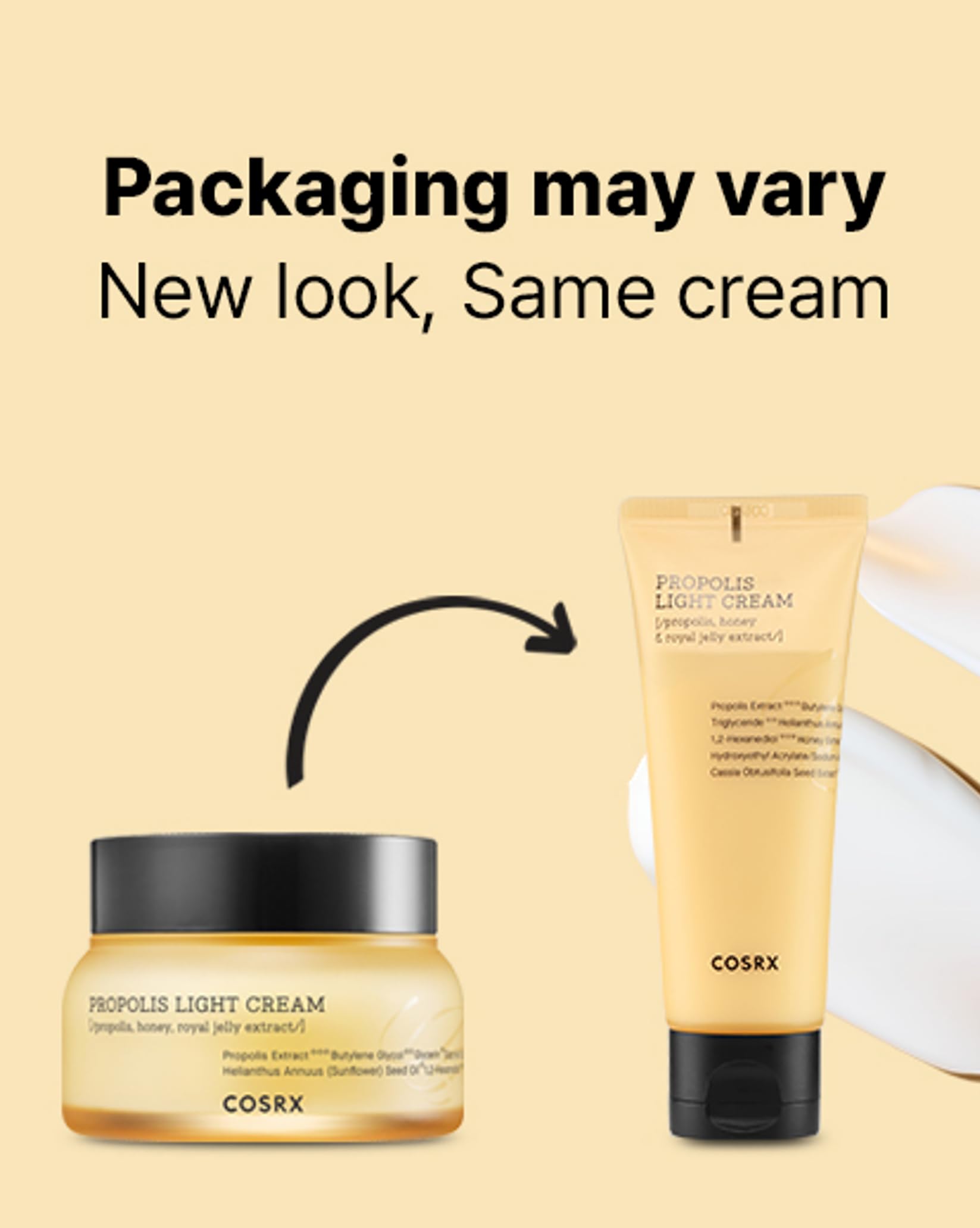 Cosrx Full Fit Propolis Light Cream, 2.19 Fl.Oz / 65Ml, Propolis 64.5%, Hydrating Daily Day And Night Moisturiser, Korean Skin C