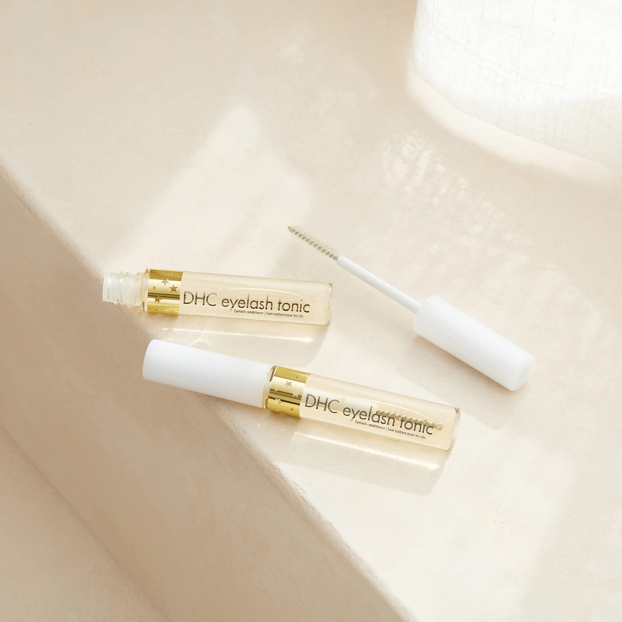 DHC Eyelash Tonic 2 pack, Strenghtening and Conditioning Eyelash Gel, Ideal for brittle lashes or post-extension care, 0.21 fl.