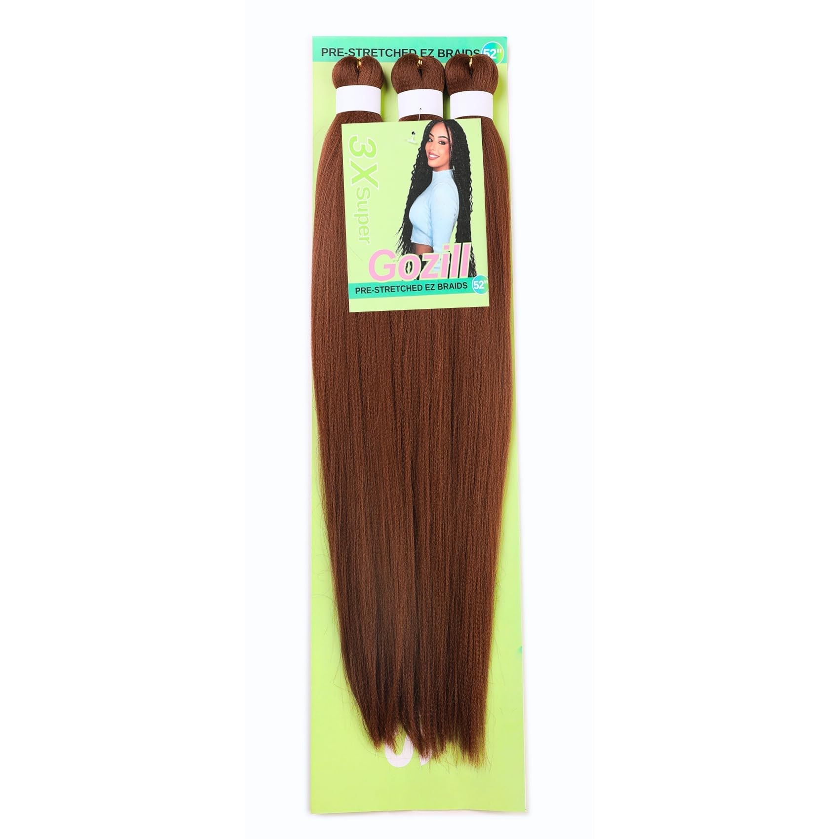 Brown Braiding Hair Pre Stretched 30# Knotless Braids Hair Extension for Braiding
