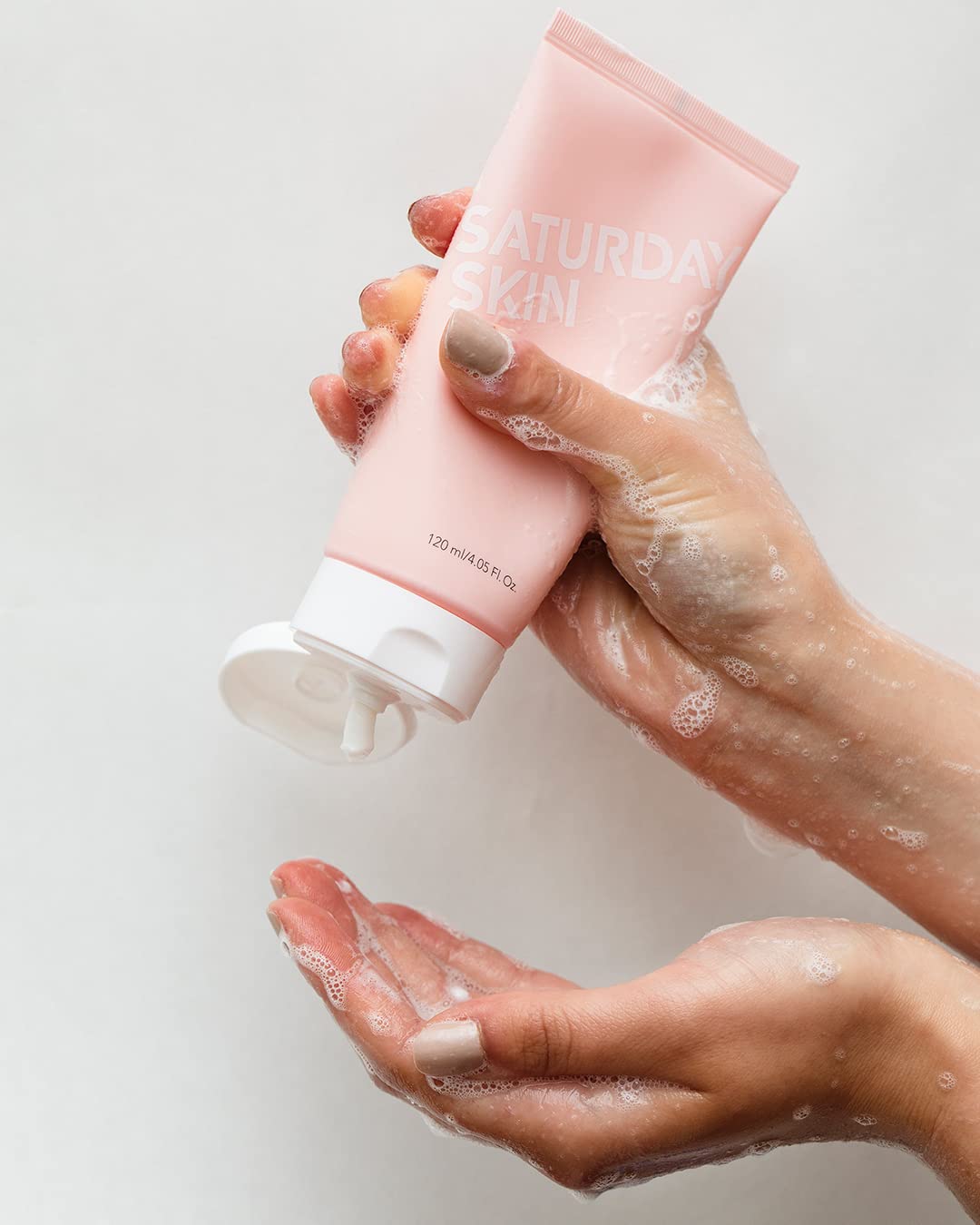 Saturday Skin Face Cleanser Hydrating Foam Cleanser Natural Ingredients Anti-Aging | Makeup Remover And Face Wash | Fragrance Fr