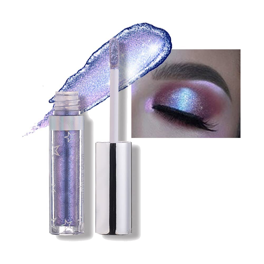 Hotiary Shimmer Glitter Liquid Eyeshadow Metallic Pigments Makeup Metals Gloss for Eyes Eyeliners Sparkling Eye Shadow Set Gift 