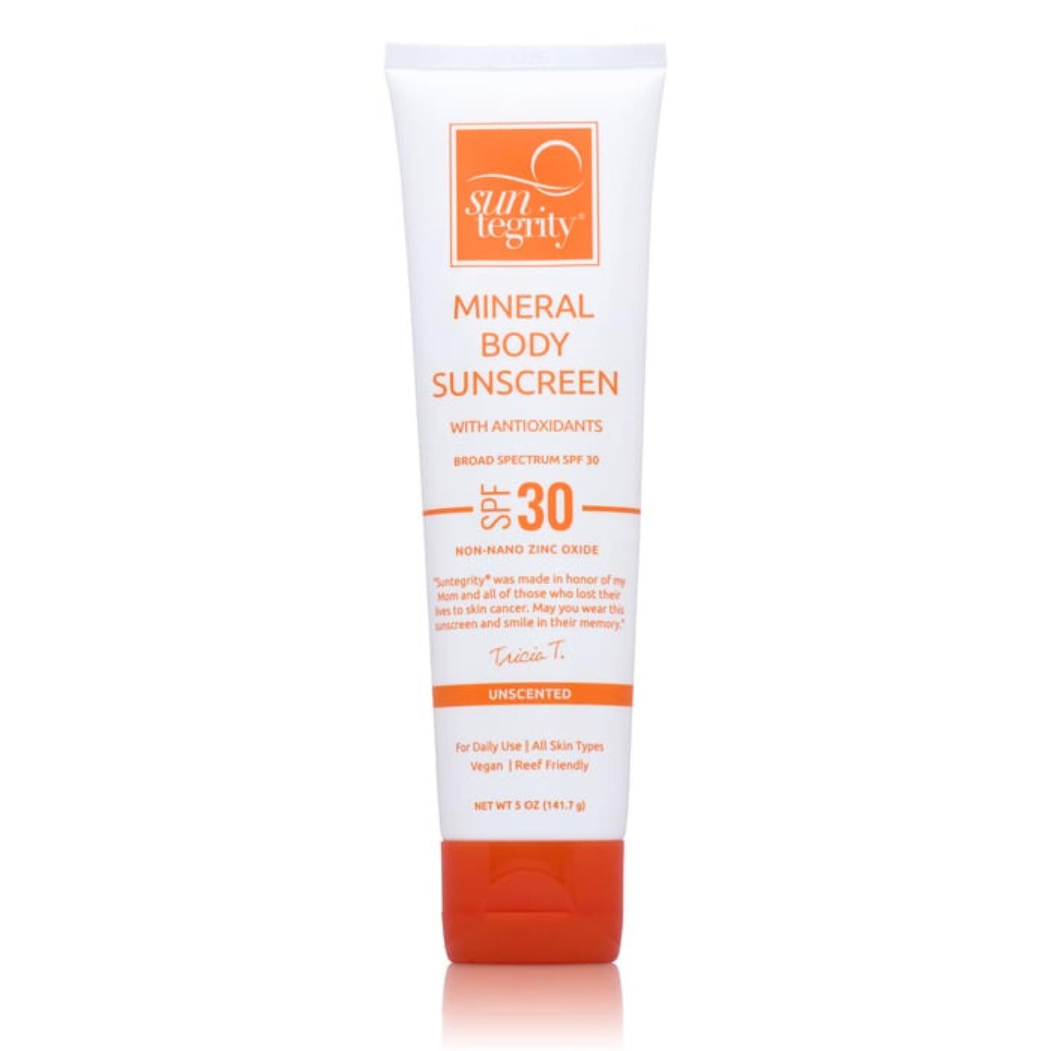 Suntegrity Unscented Mineral Sunscreen For Body - 5 Oz.