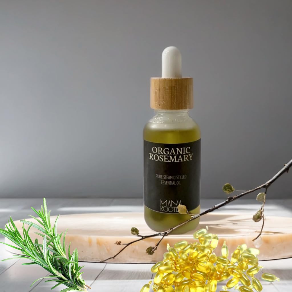 Mamas Roots Rosemary Hair Growth Oil  Handmade Small Batch with Pure Rosemary, Argan Oil, Biotin & Vitamins  Nourishing Scalp 