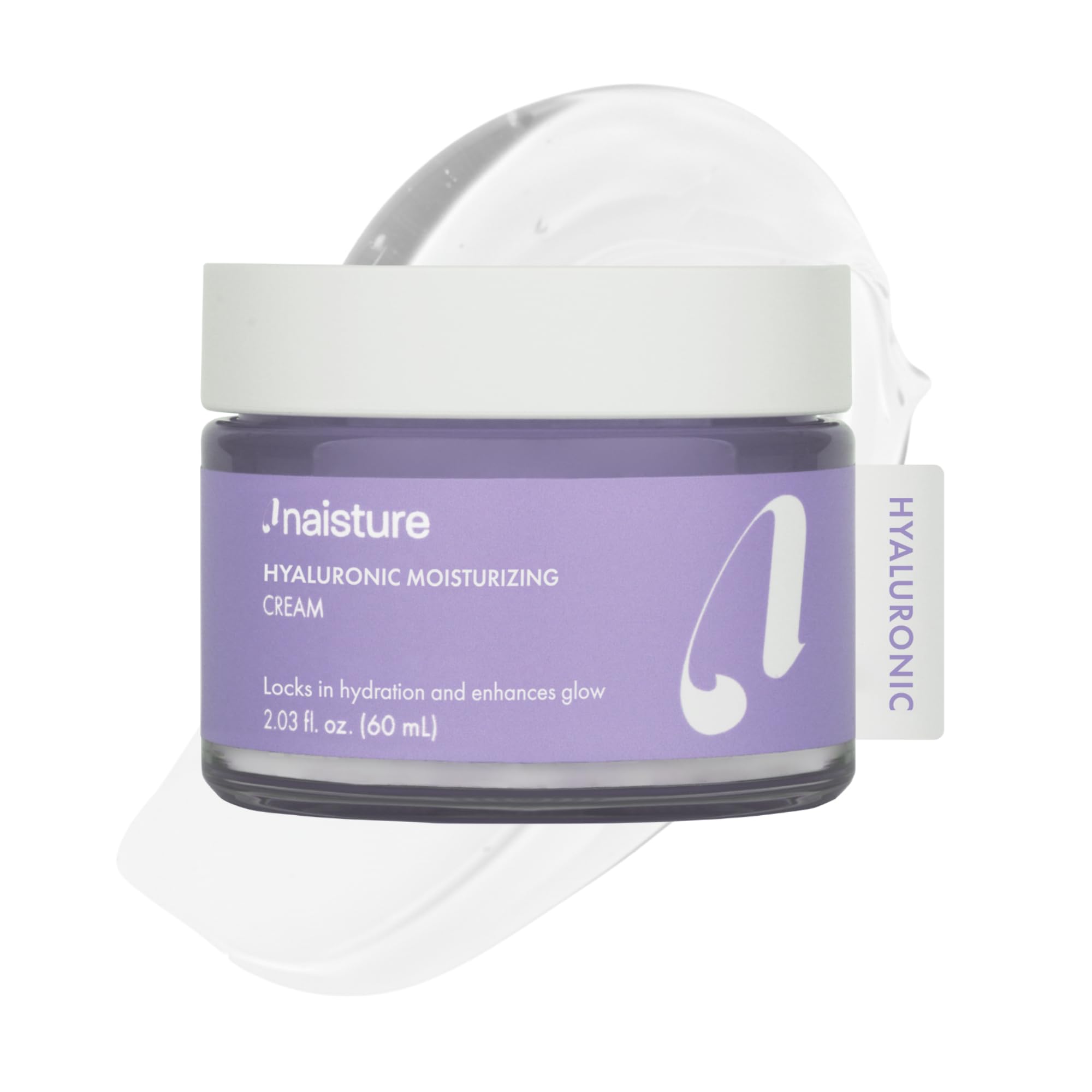 Naisture Hyaluronic Acid Gel  Hydrating Face Moisturizer with Vitamin C & E, AntioxidantRich, Brightening, Soothing & Lightwei