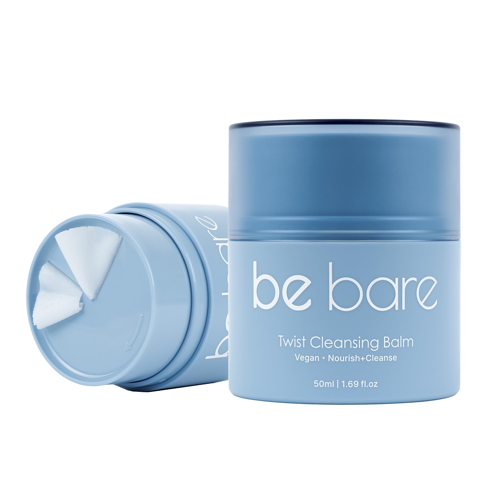 Naisture Bebare Twist Cleansing Balm With Hygienic Twist Dispenser: Cleanser For Heavy Makeup Removal & Hydrating Facial Wash Fo