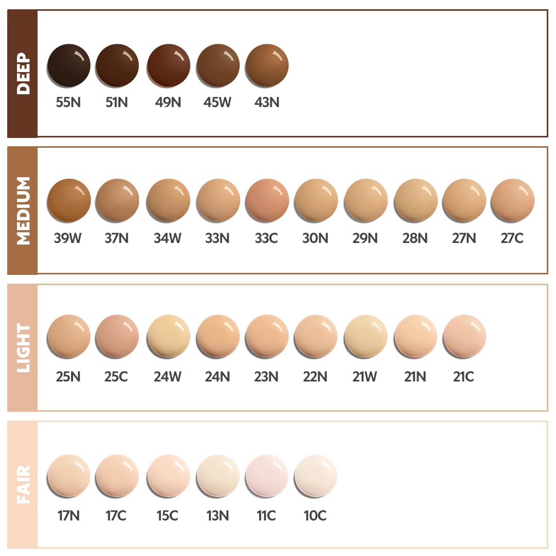 TIRTIR Mask Fit Red Foundation?Long Lasting Flawless Coverage, Energy Essence, Lightweight, Hydrating, Pore-Blurring, Breathable