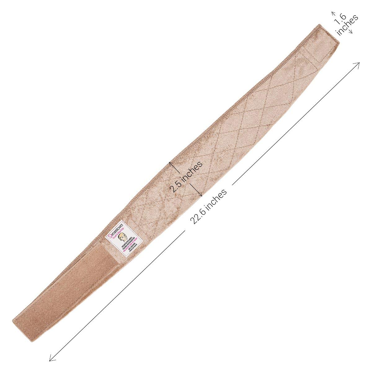 Dreamlover Wig Grip Headband - Tan, Lace Material, One Size, 2 Pieces for Secure Wig Wear