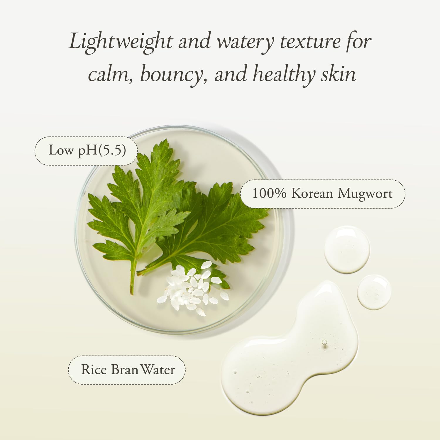 Aprilskin Artemisia Korean Rice Toner | 100% Korean Mugwort | Hydration Boost Facial Toner | Vegan, Cruelty Free, Low Ph, | No S