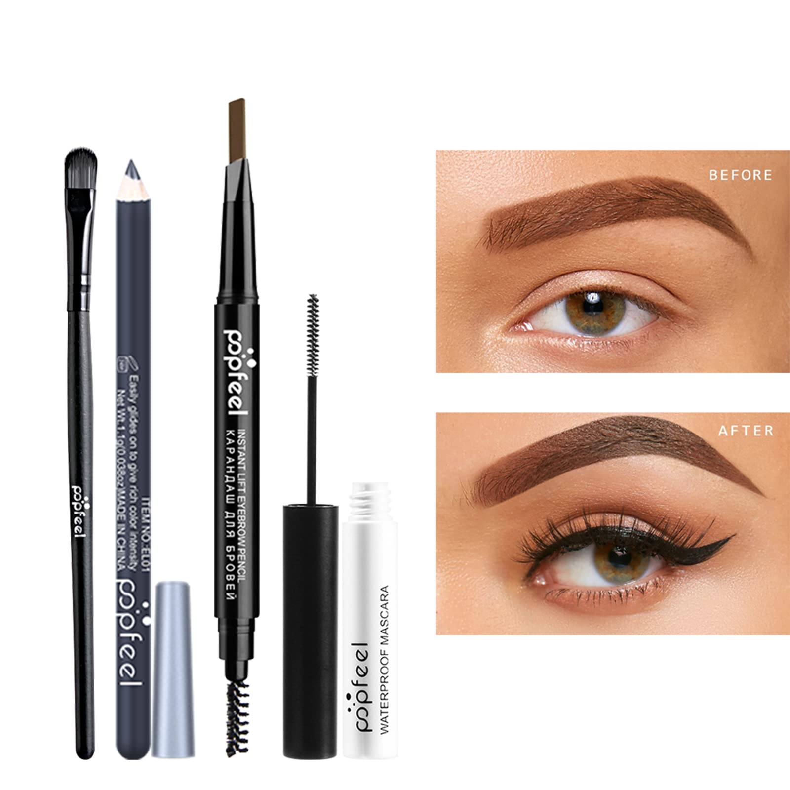 Pure Vie All-In-One Holiday Gift Makeup Set Cosmetic Essential Starter Bundle Include Eyeshadow Palette Lipstick Concealer Blush