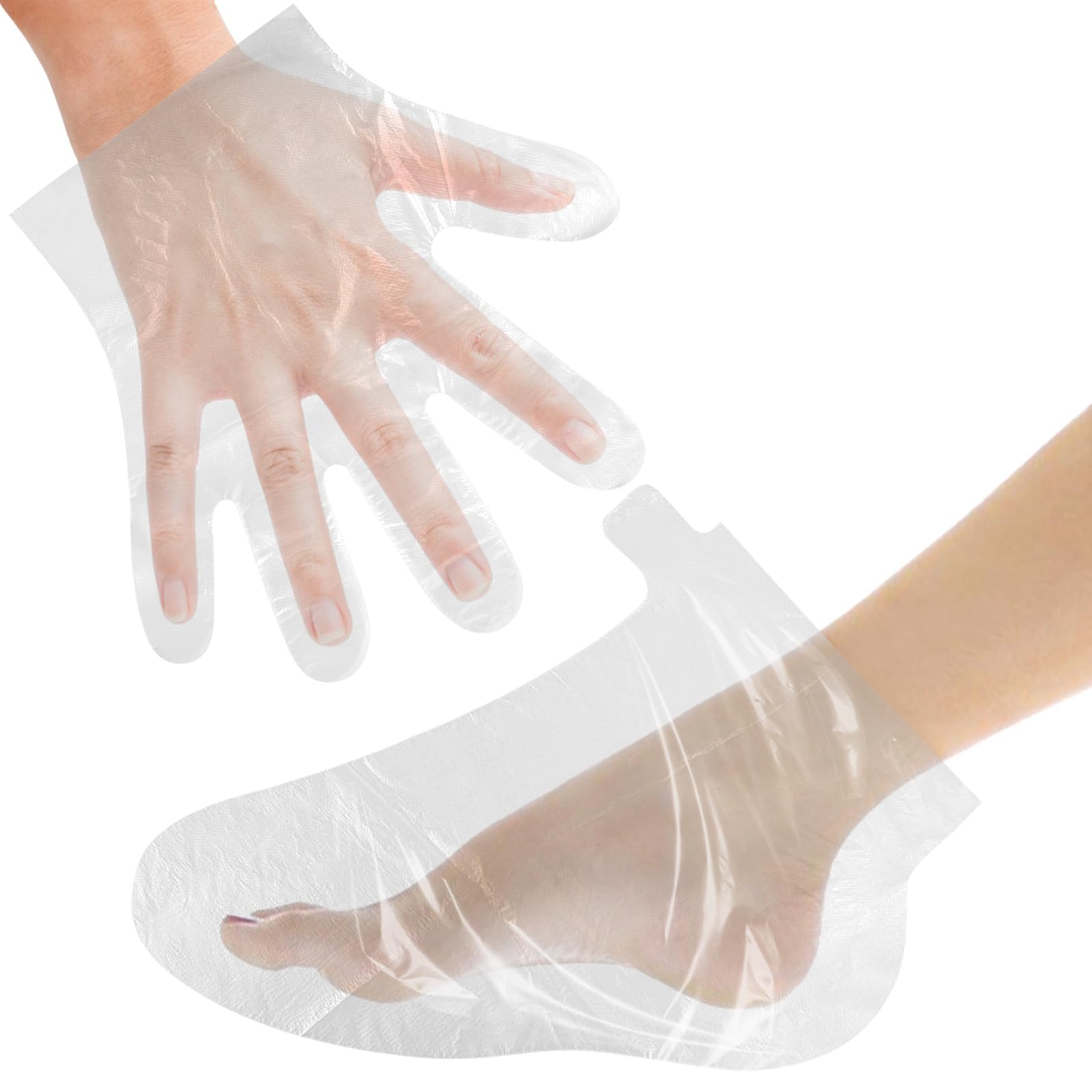 200 Pcs Paraffin Wax Liners For Feet And Hand, Disposable Paraffin Bath Liners Plastic Hand And Foot Bags For Hand & Feet Therma