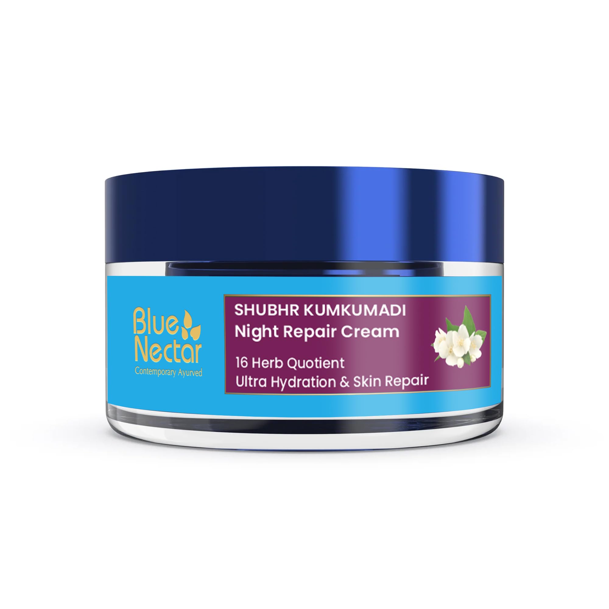 Blue Nectar Kumkumadi Night Cream For Women Glowing Skin & Ultra Hydration