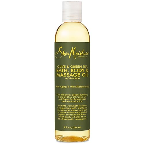Sheamoisture Olive/Green Tea Bath, Body & Massage Oil, 8 Ounce