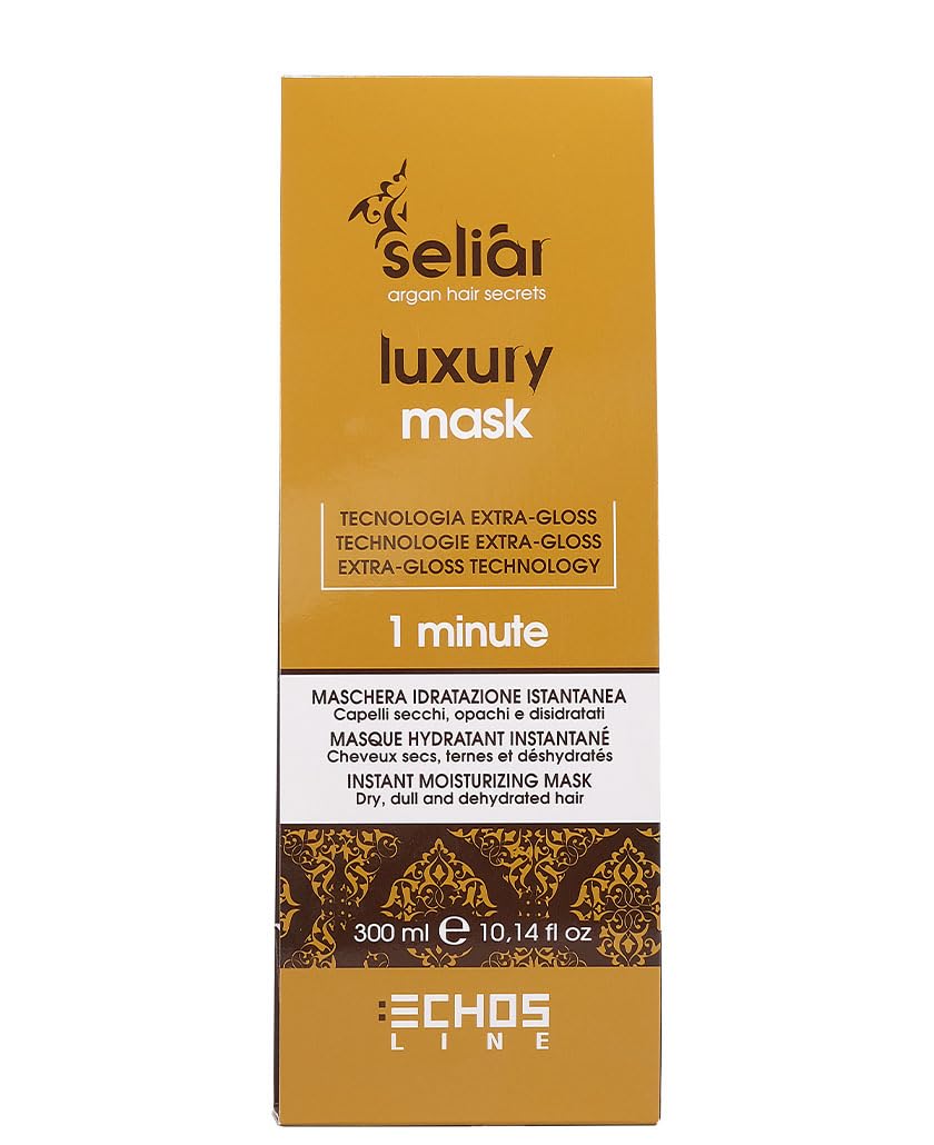 echosline SeliAr Luxury Instant Moisturizing Mask for Dry and Dehydrated Hair - 300 ml