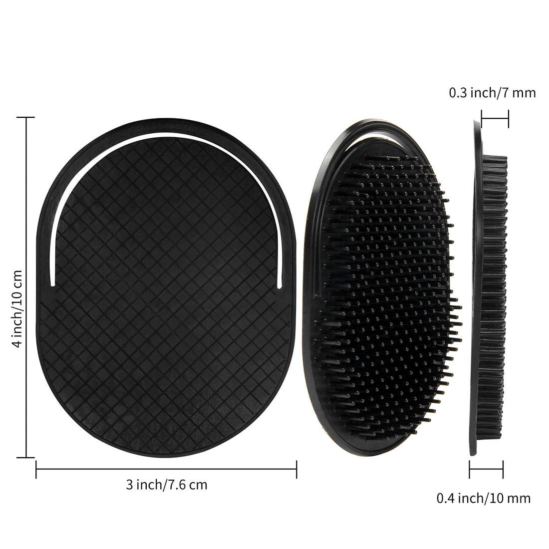 6Pcs Shampoo Pocket Comb Massage Hair Comb Pocket Palm Brush Comb Portable Hair Comb Beard Comb Creative Scalp Massage Brush Com