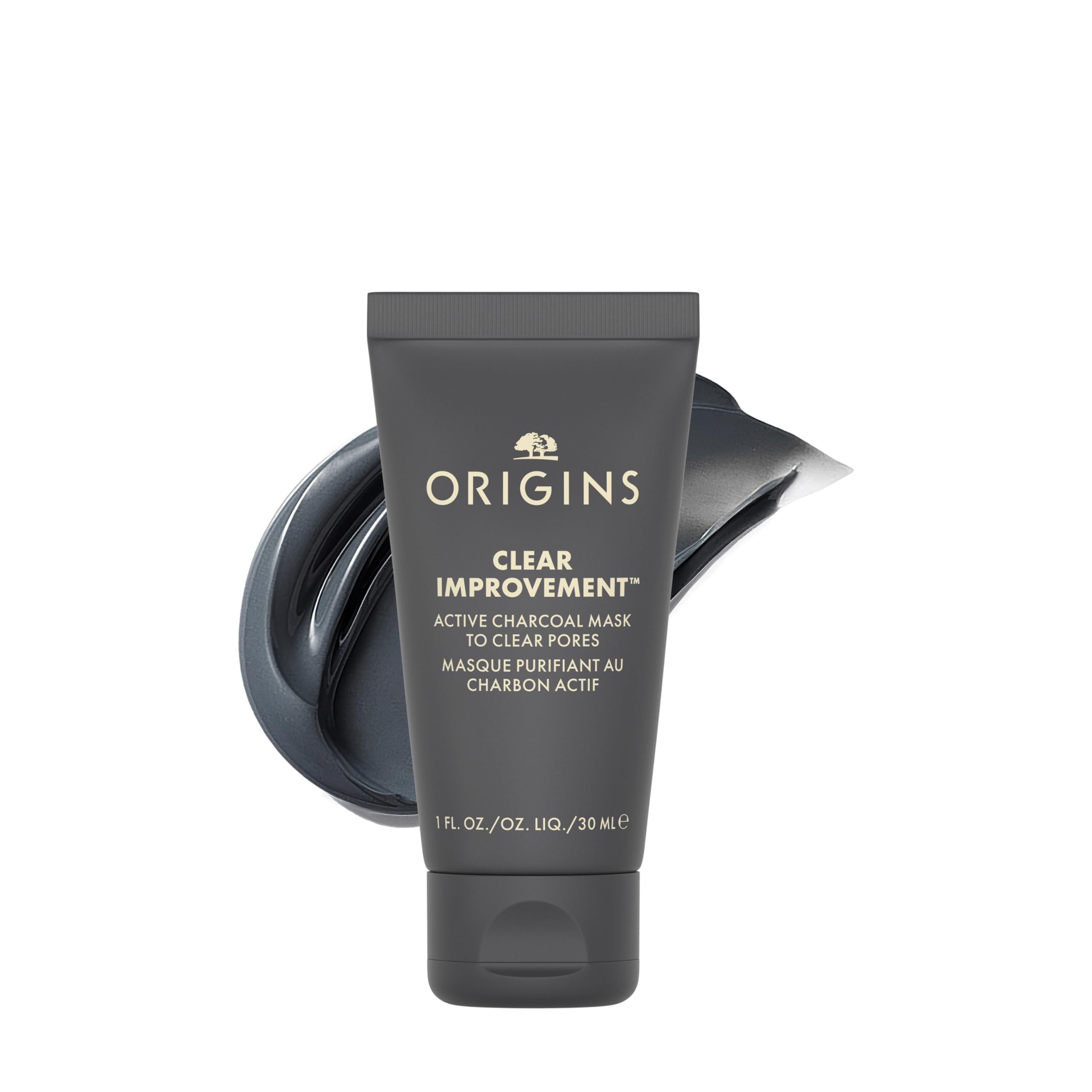 Origins Clear Improvement Active Charcoal Mask to Clear Pores | Purifies & Reduces Excess Oil | With Bamboo Charcoal | Travel Si