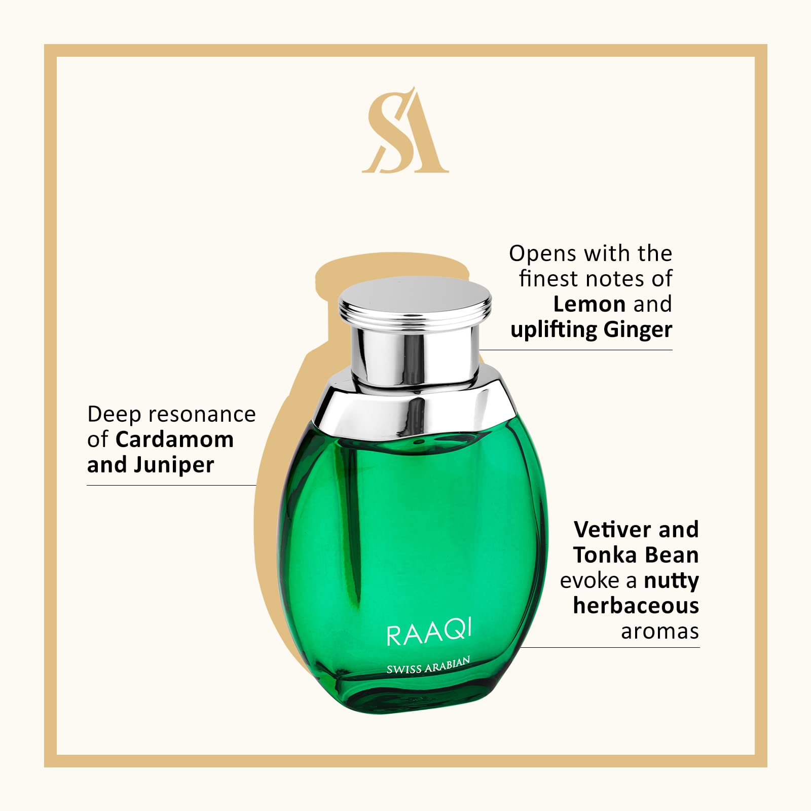 Swiss Arabian Raaqi - Luxury Products From Dubai - Long Lasting And Addictive Personal Edp Spray Fragrance - A Seductive, Signat
