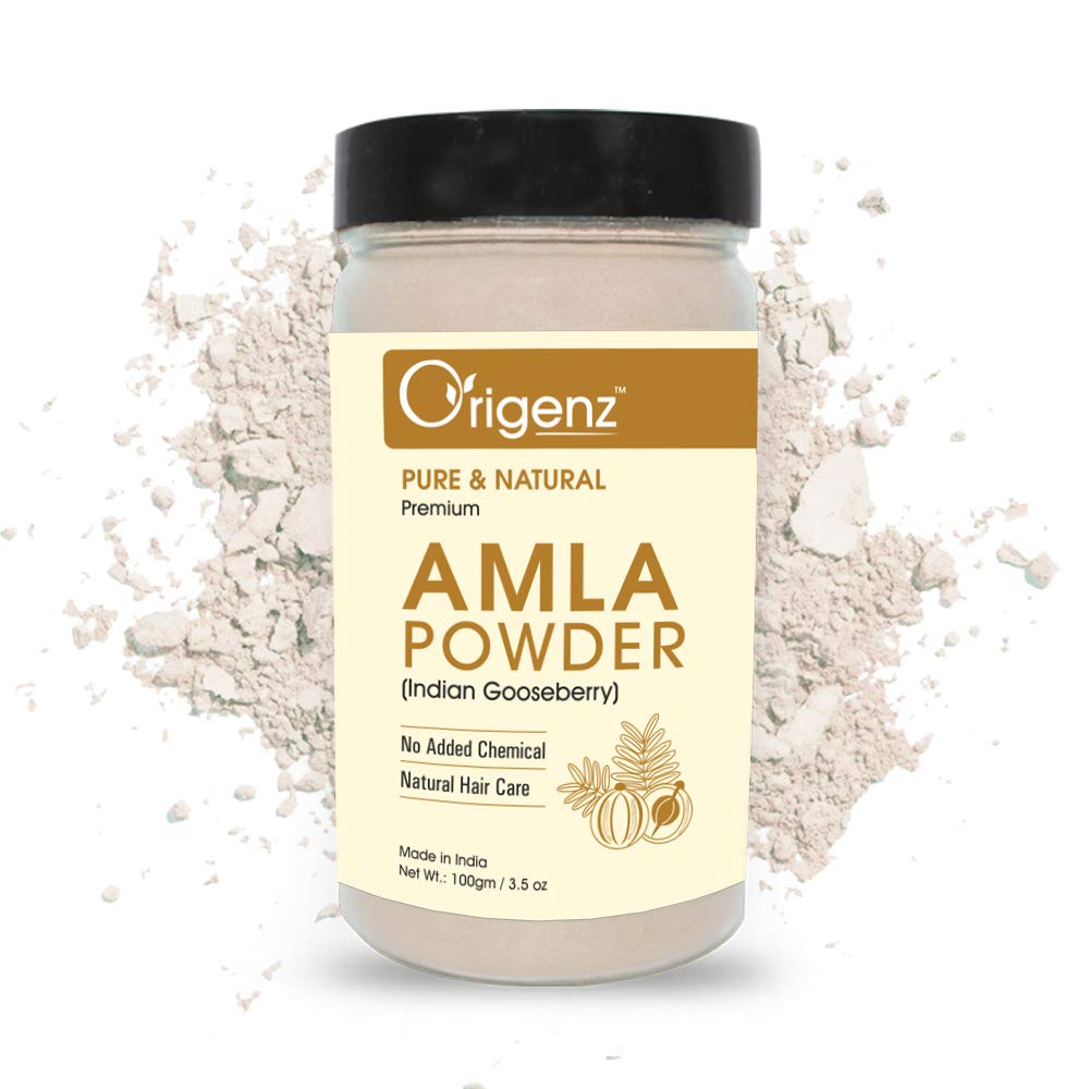 Origenz Amla Powder 100 Gm For Hair Mask, Pack, Scalp Care, AntiDandruff | Natural Dry Seedless Indian Gooseberry | Men & Women