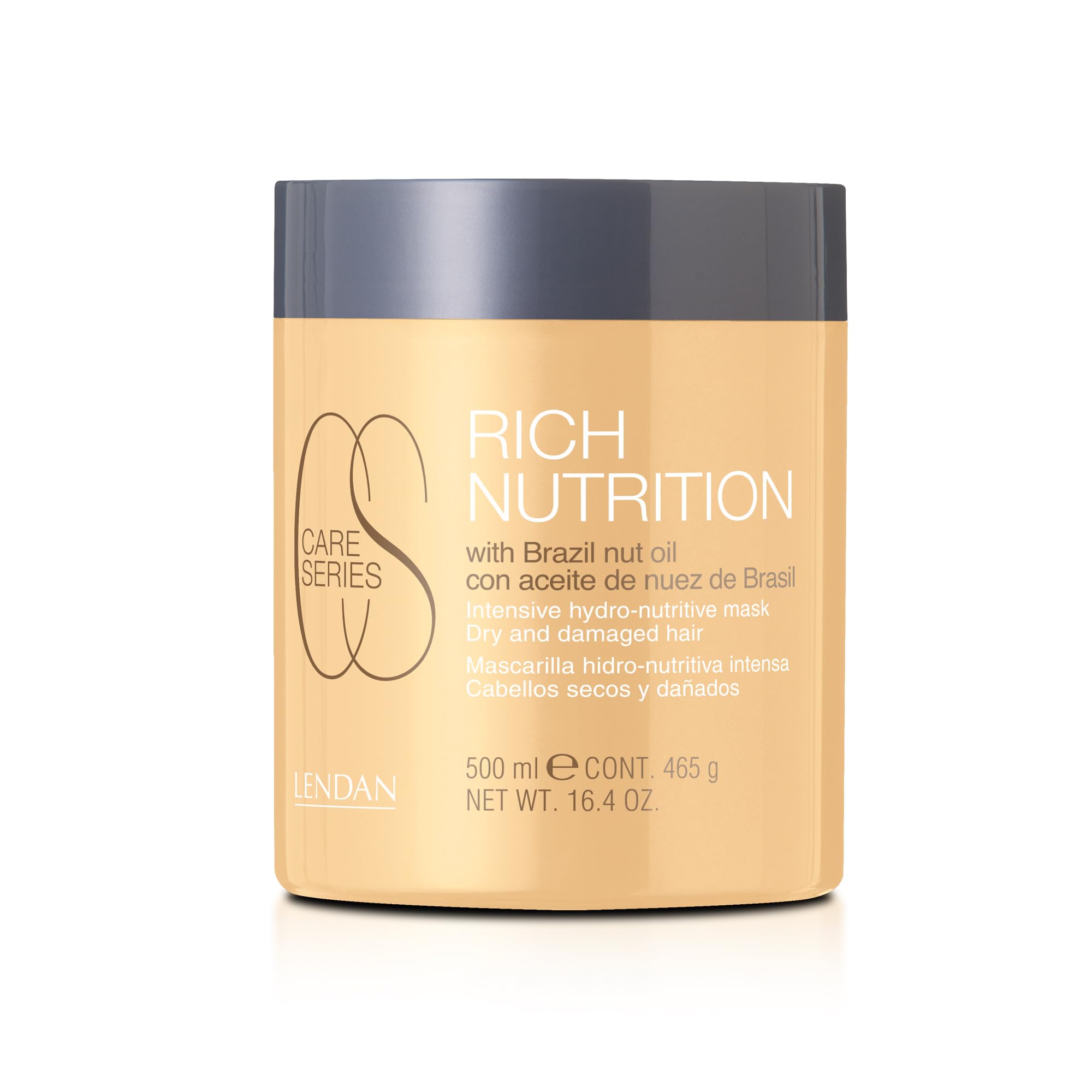 Lendan - Hydrating Hair Mask - Rich Nutrition - 500 ml - for Dry and Damaged Hair - with Brazil Nut Oil - Intensely Nourishes an