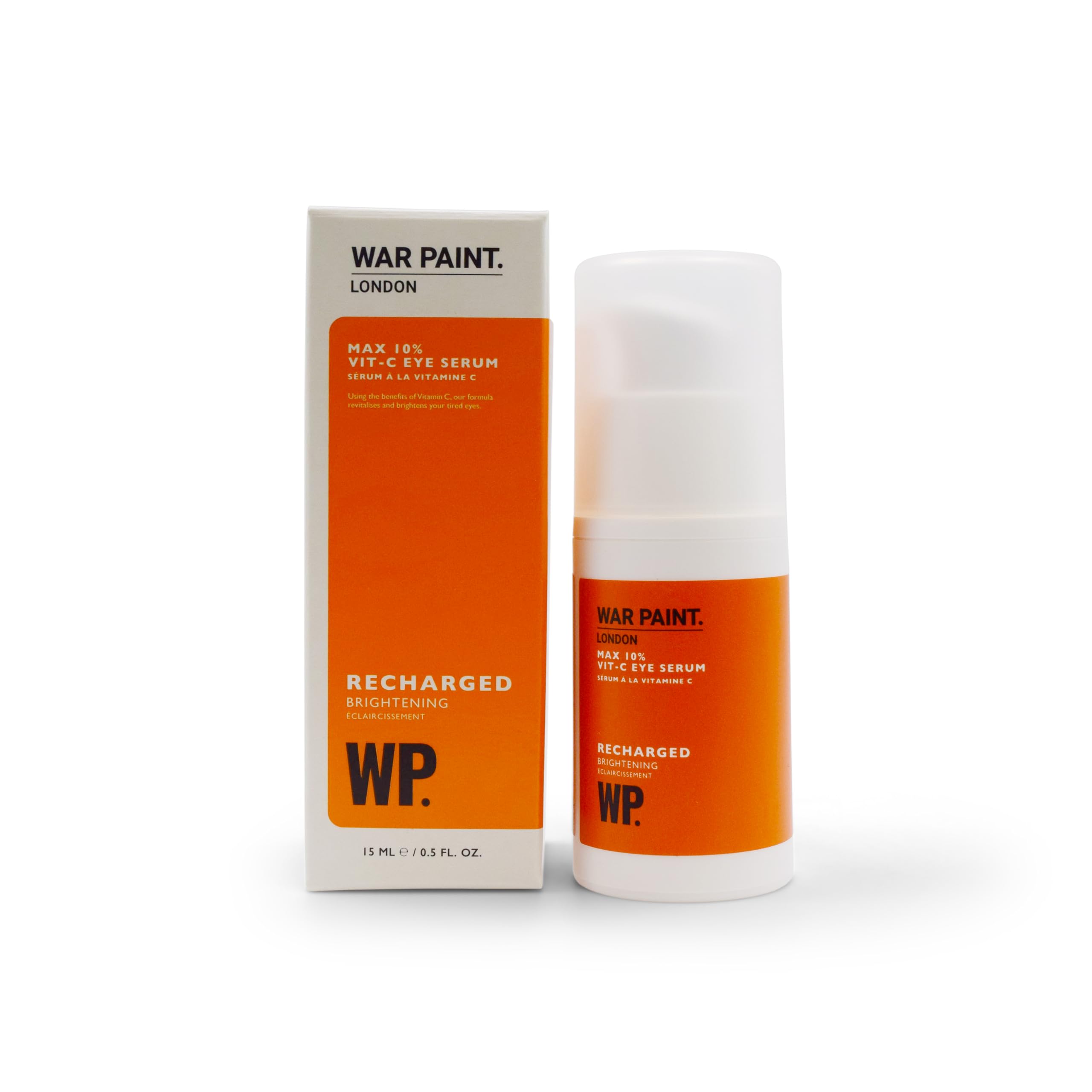 War Paint Recharged Vitamin C Eye Cream for Men Hyaluronic Acid 0.51 oz
