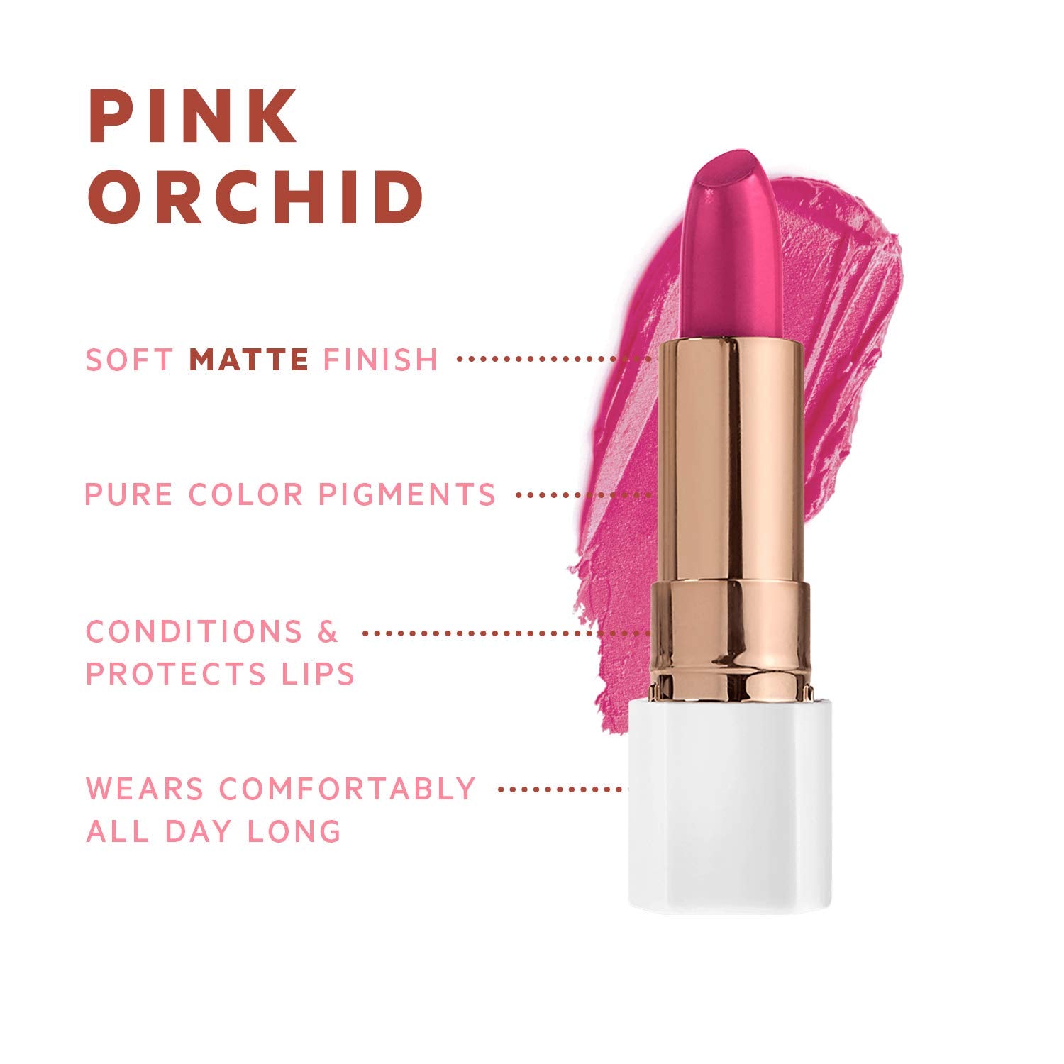FLOWER BEAUTY By Drew Barrymore Petal Pout Lipstick - Nourishing + Highly Pigmented Lip Color - Infused with Antioxidants (Pink