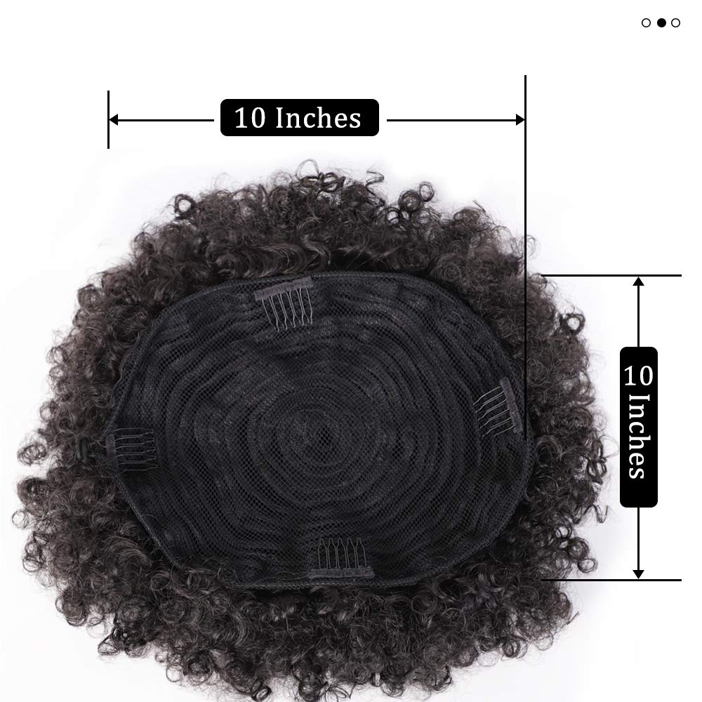 Aisi Queens Extra Large Size Afro Puff Drawstring Ponytail, Natural Looking Kinky Curly Hair Bun Extension Synthetic Hairpieces