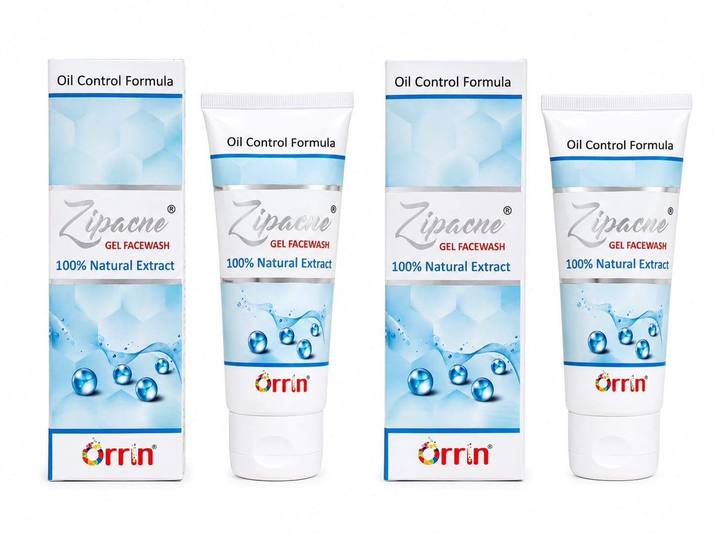 Zip Acne Gel Face Wash, Pack Of Two