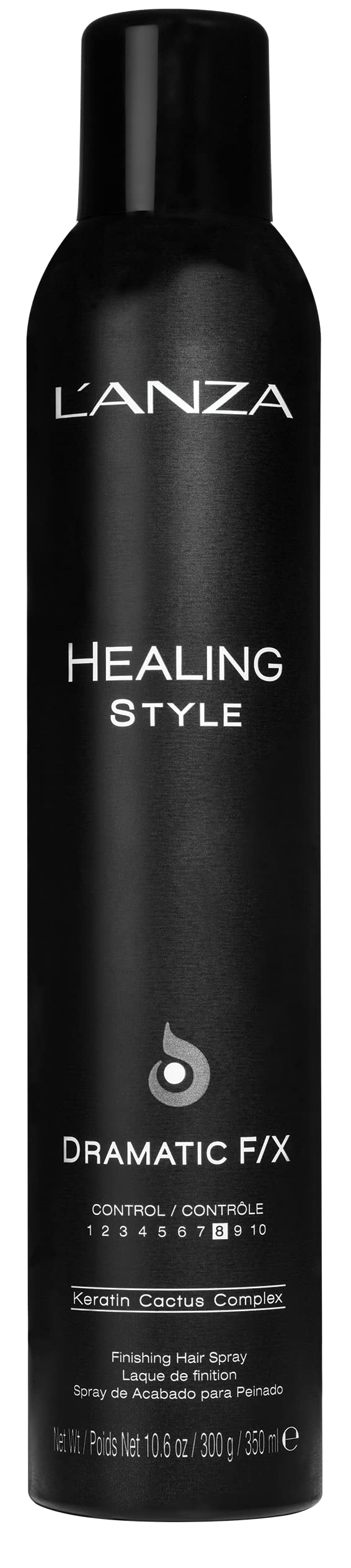 L'ANZA Healing Style Dramatic F/X Hair Spray with Strong Hold Effect, Eliminates Frizz, Nourishes, and Restructures the Hair Whi
