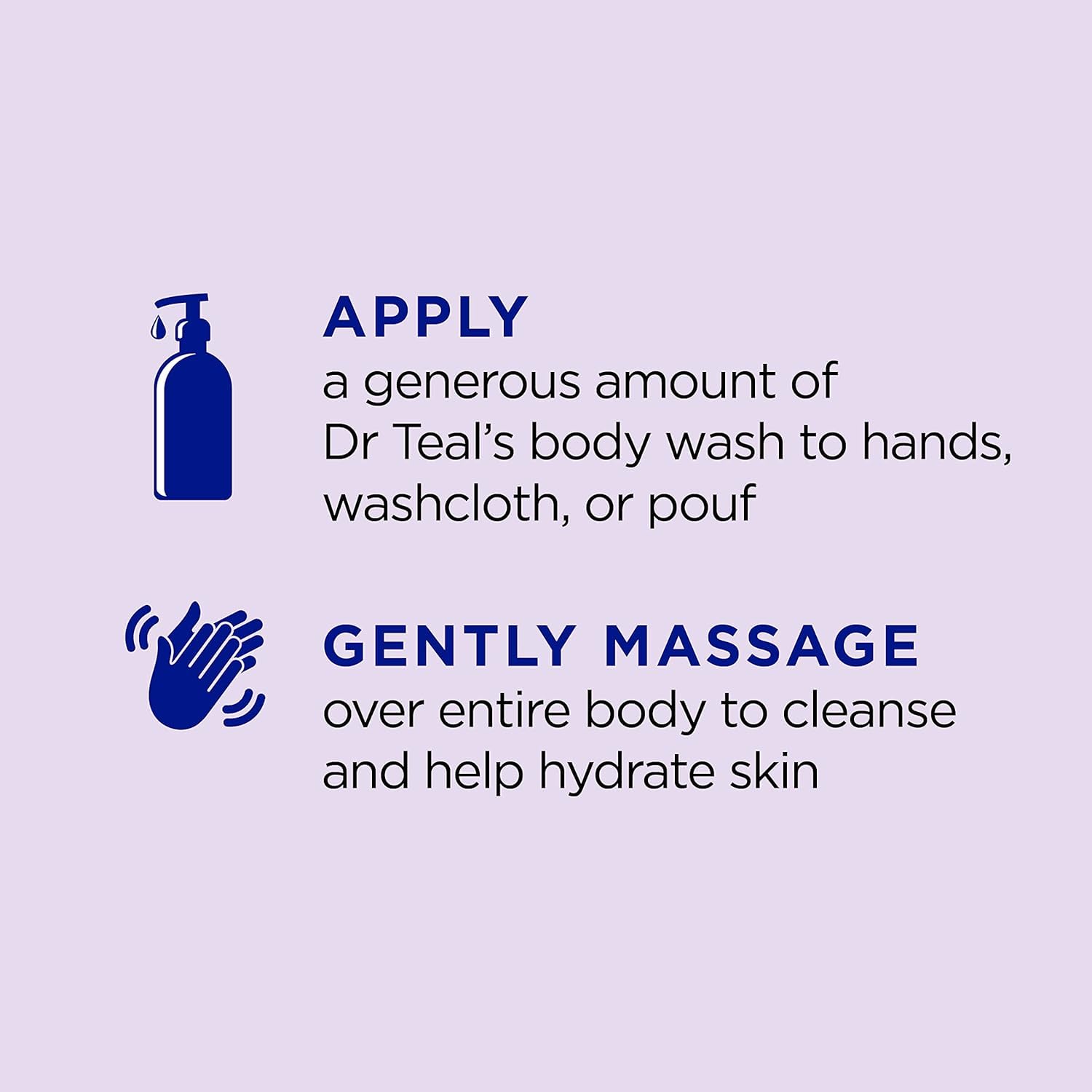 Dr Teal'S Pure Epsom Salt Body Wash Soother & Moisturize With Lavender 24 Ounce