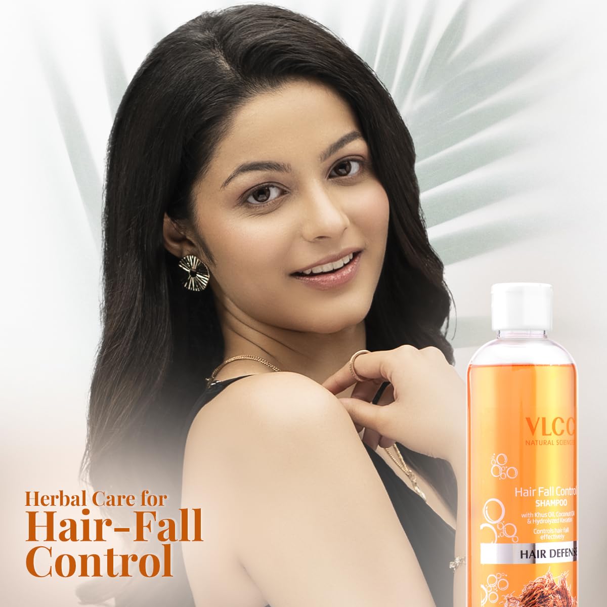 VLCC Hair Fall Control Shampoo | With Khus Oil, Hydrolyzed Keratin And Coconut Oil | 700Ml (25.36 Ounce) Pack of 2
