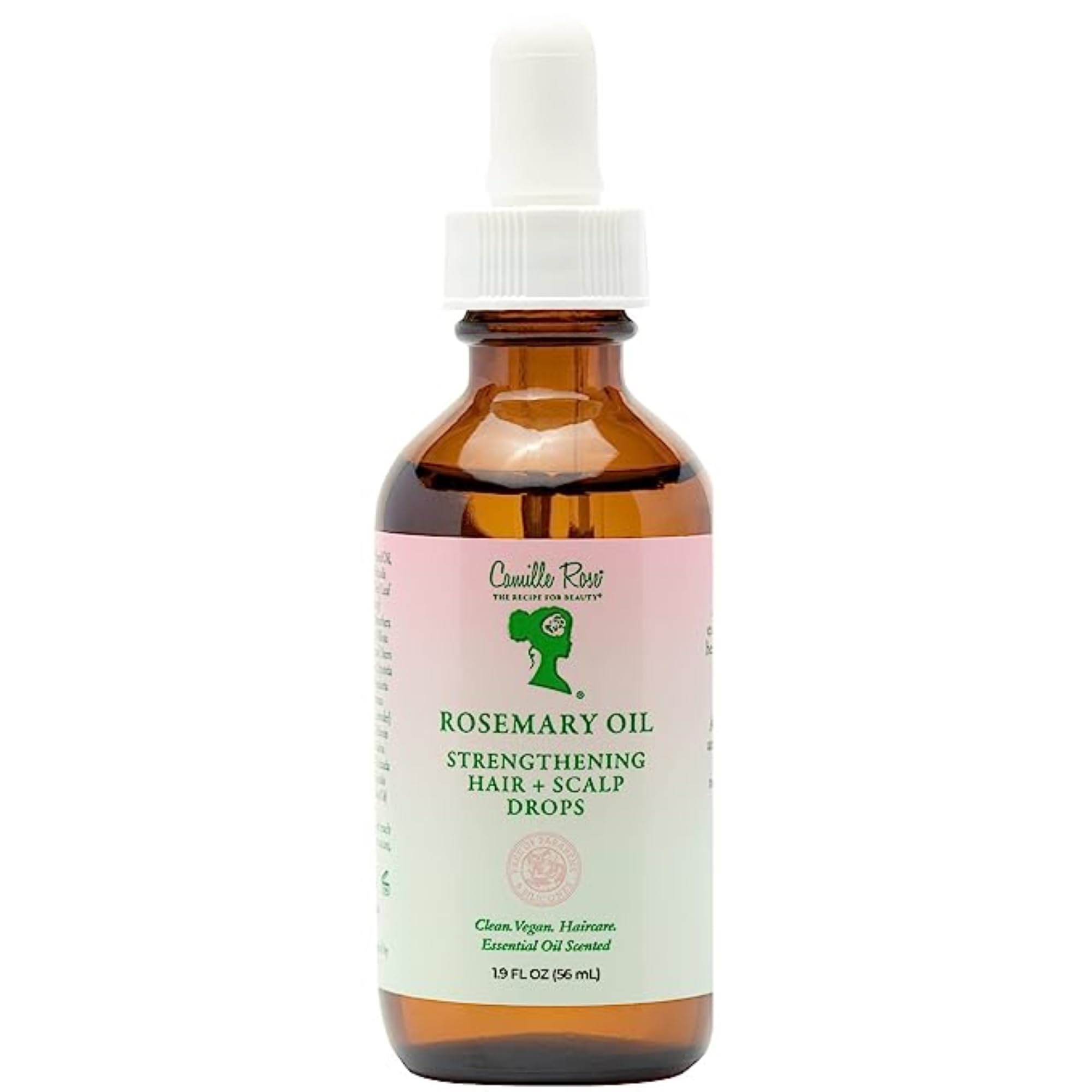 Camille Rose Rosemary Oil Strengthening Hair And Scalp Drops | 1.9 Fl Oz | Castor Oil, Peppermint & Rosemary Essential Oils | En