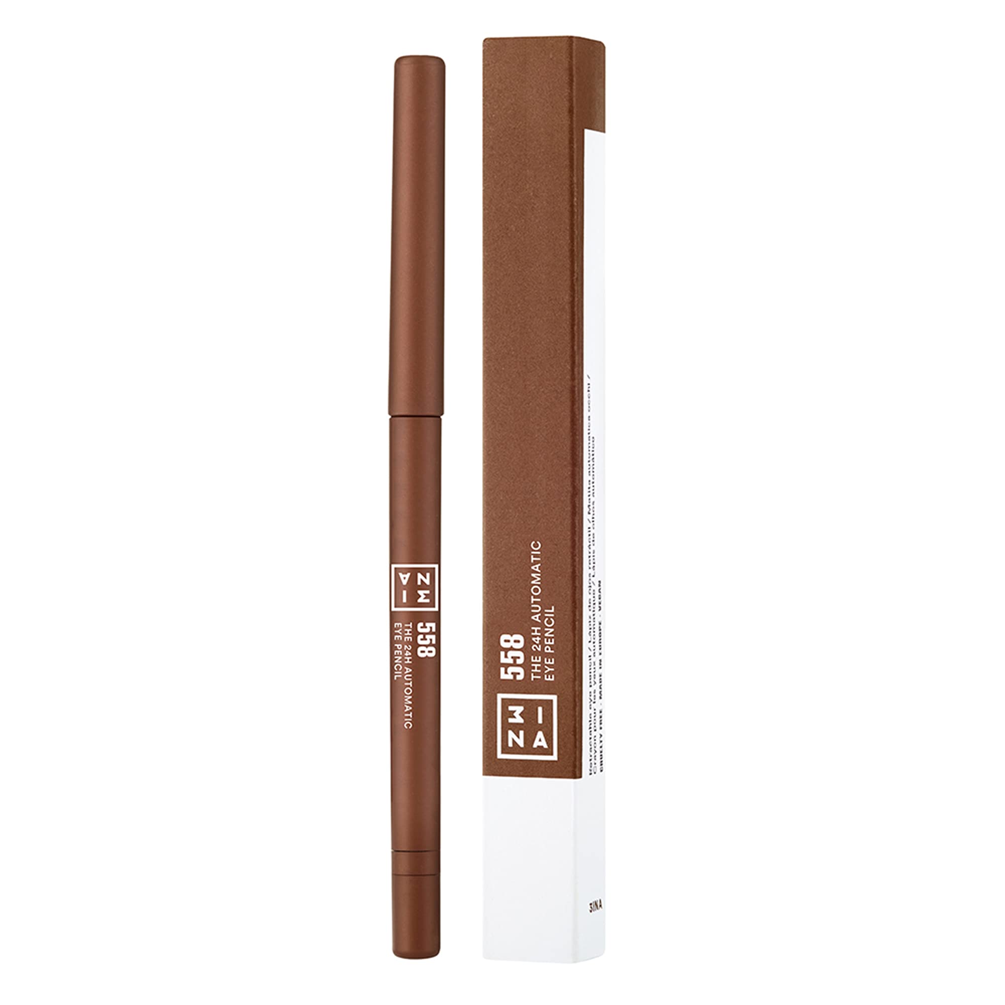 3Ina The 24H Automatic Eye Pencil 558 - Highly Pigmented Formula - Waterproof - Easy To Apply - Retractable Tip - Creamy Long-We